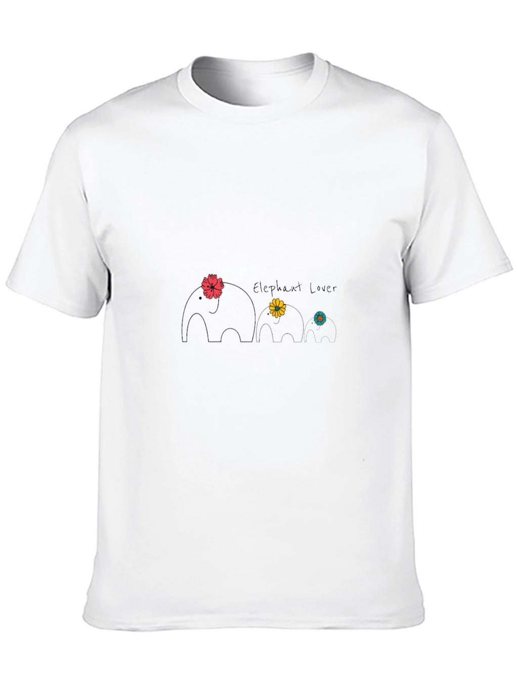Elephant Lover Graphic Tee - Cute Animal Design