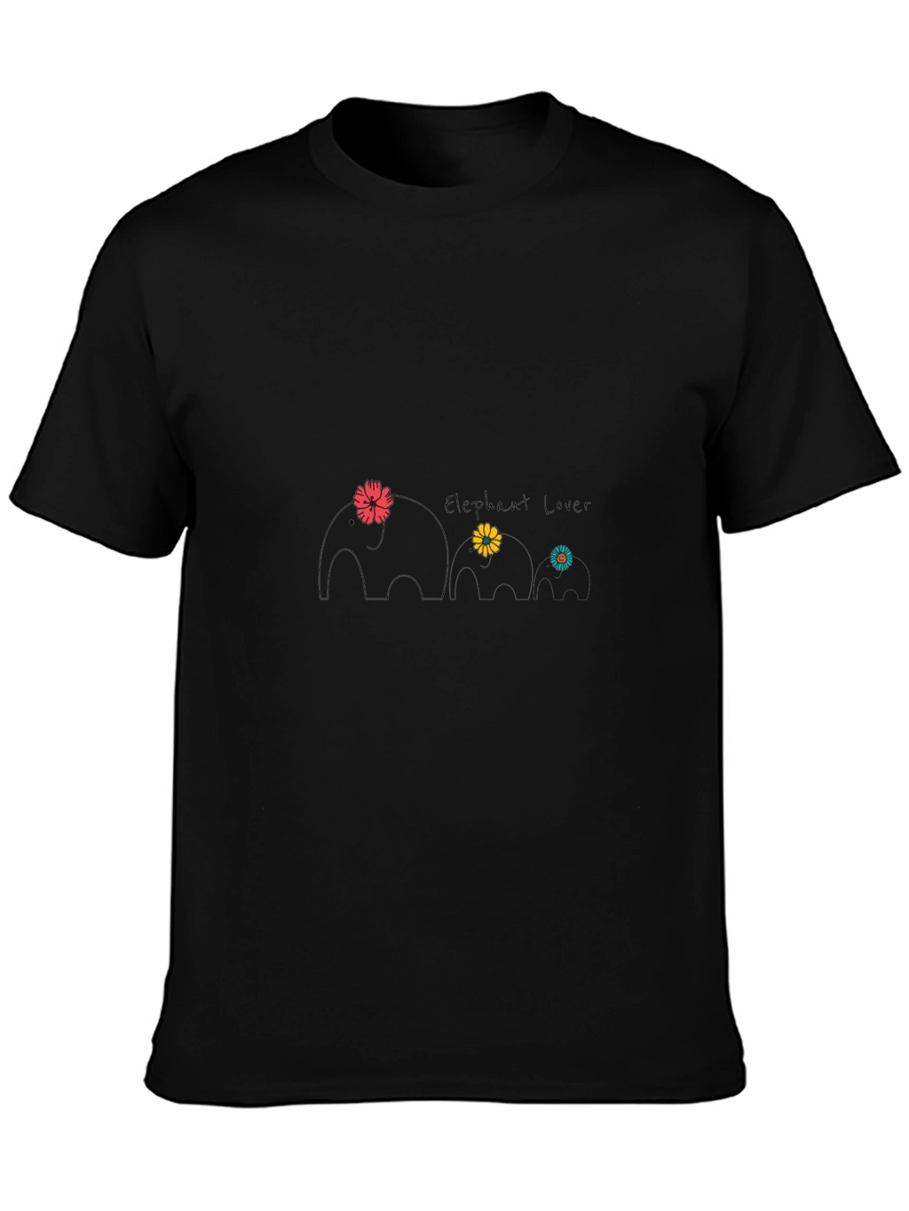 Elephant Lover Graphic Tee - Cute Animal Design