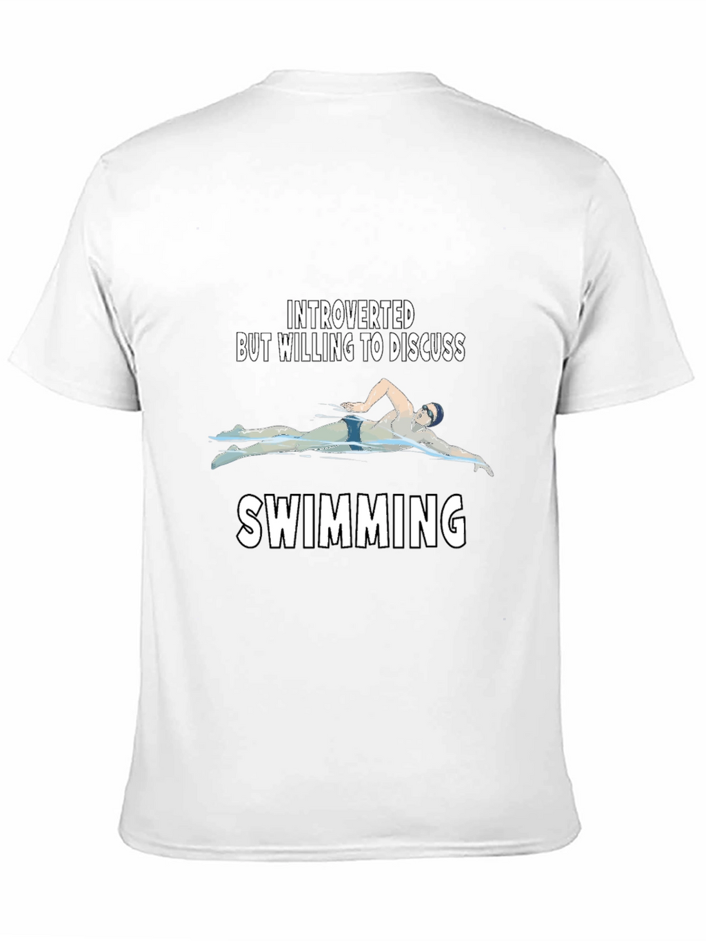Introverted Swimming T-Shirt - Funny Swimmer Tee