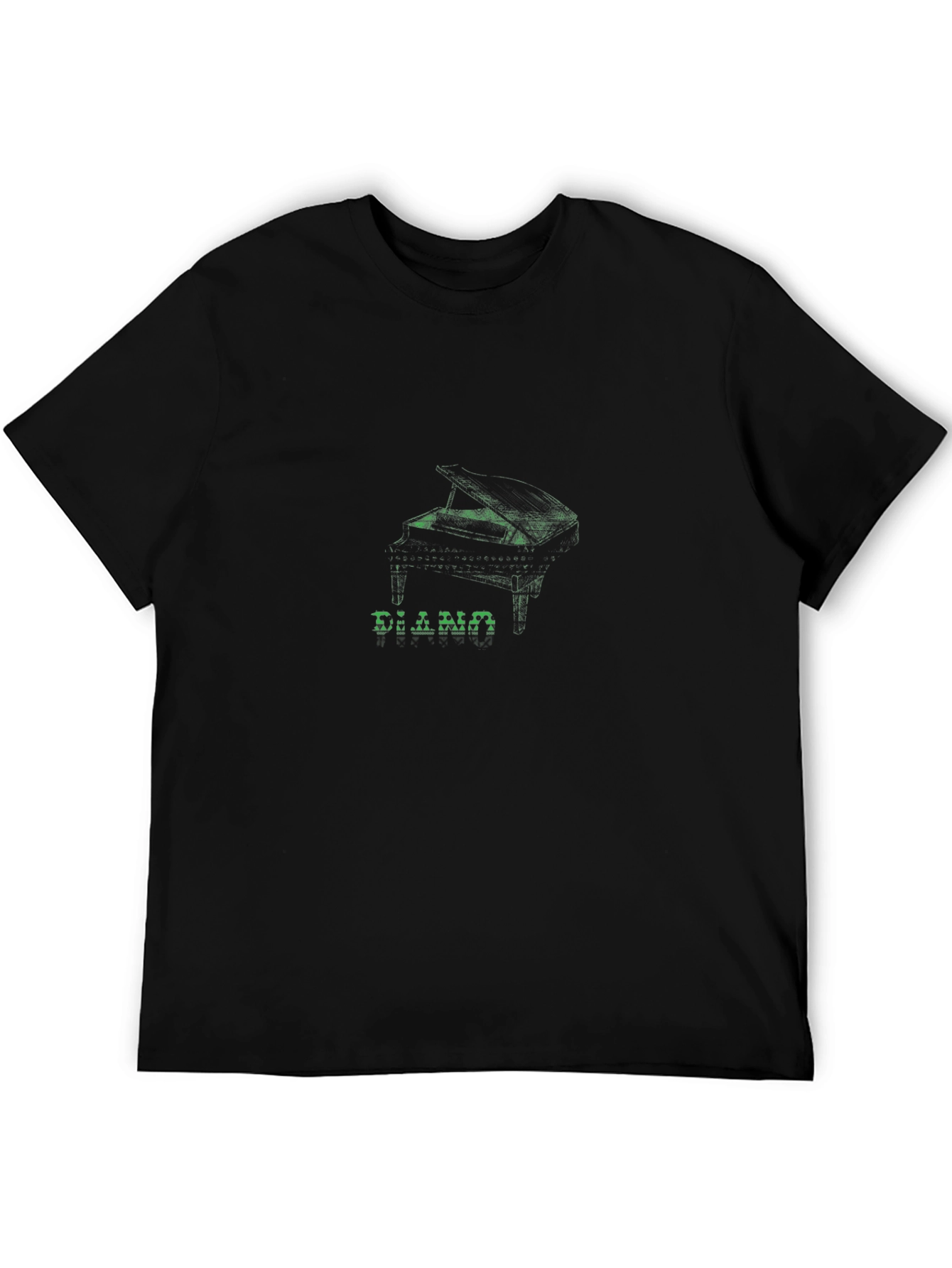 Piano Graphic Black T-Shirt