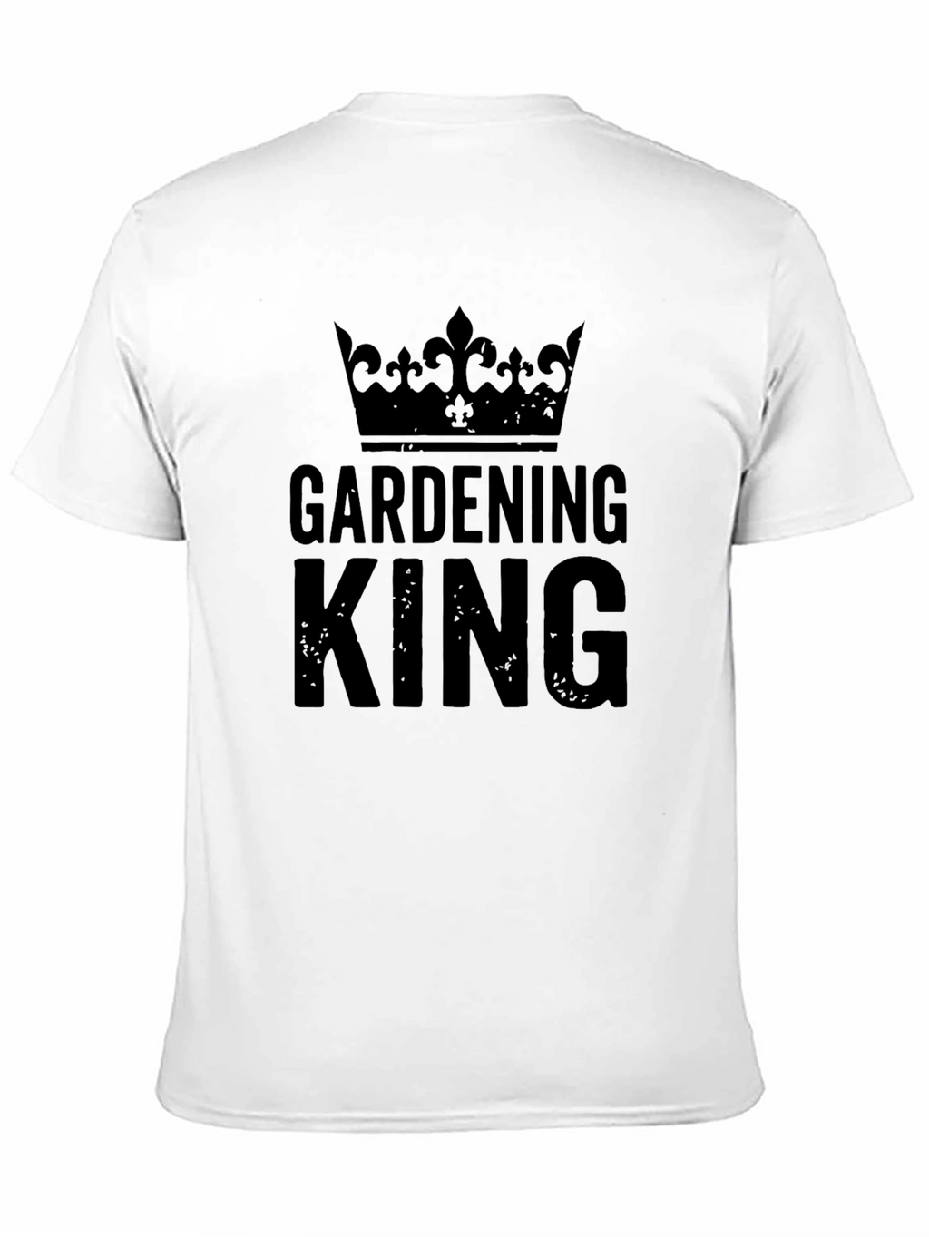 Gardening King Crown T-Shirt - Black