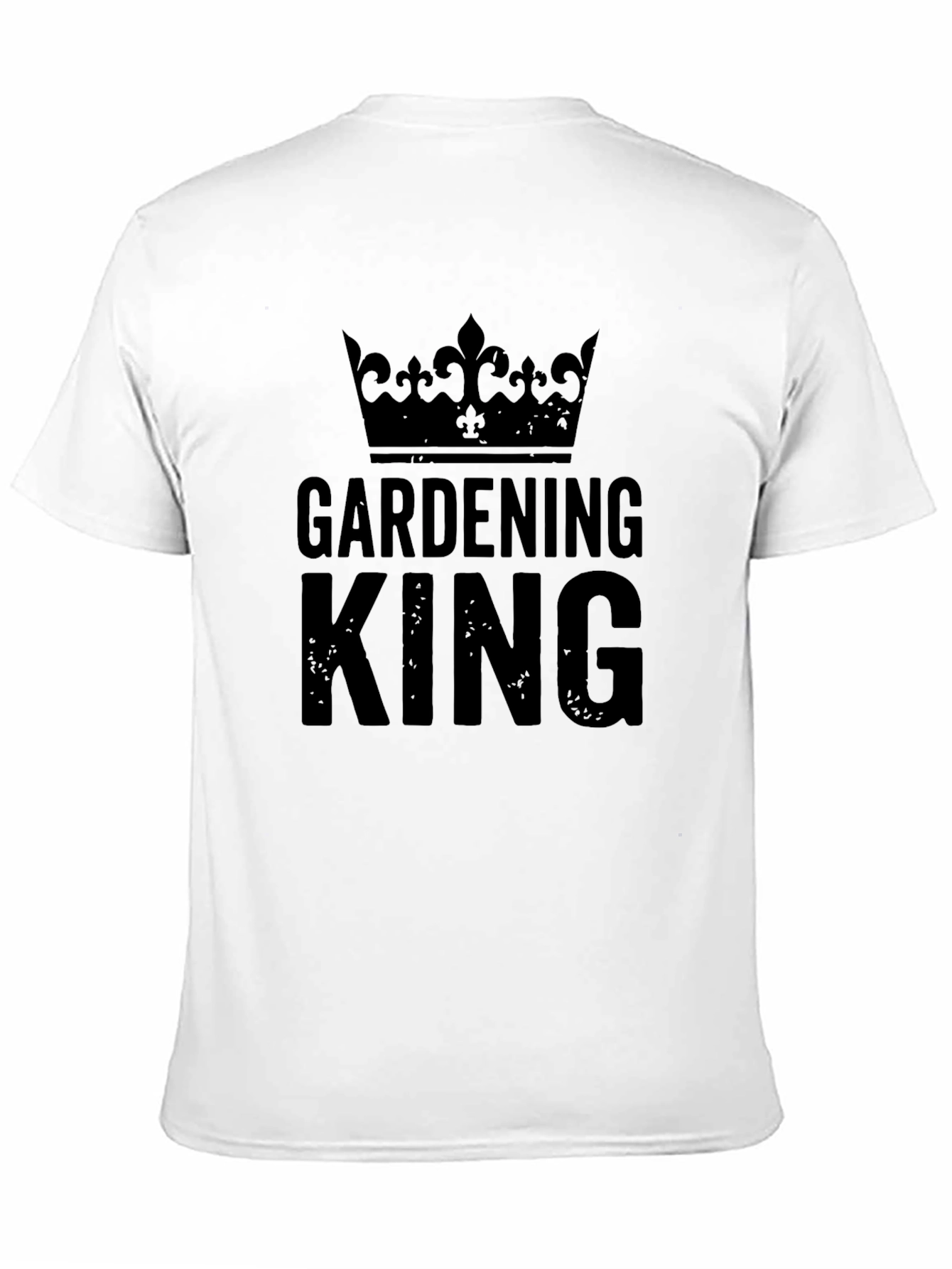 Gardening King Crown T-Shirt - Black