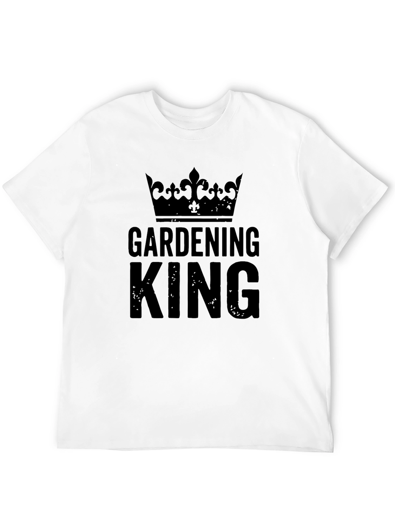 Gardening King Crown T-Shirt - Black