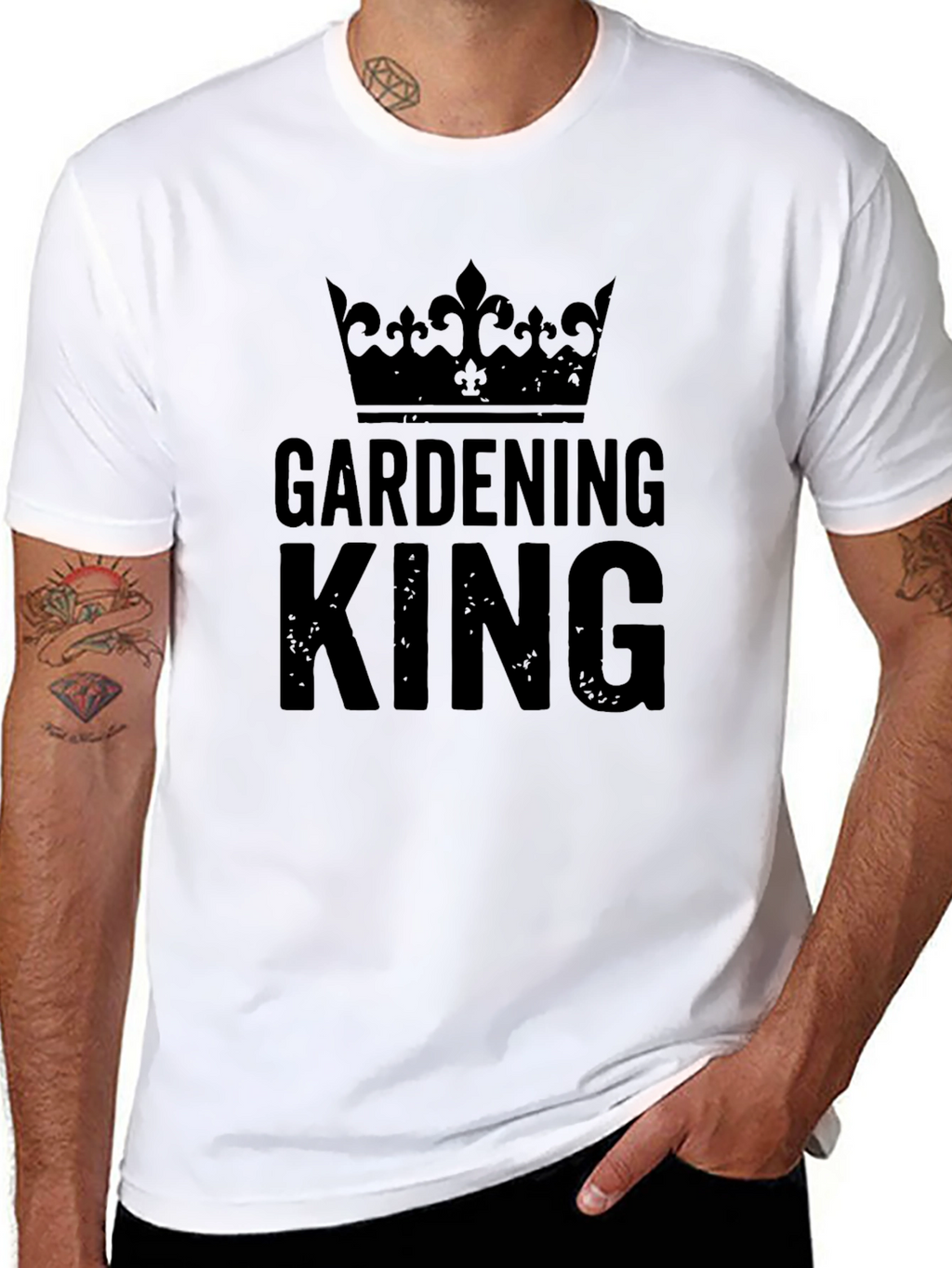 Gardening King Crown T-Shirt - Black