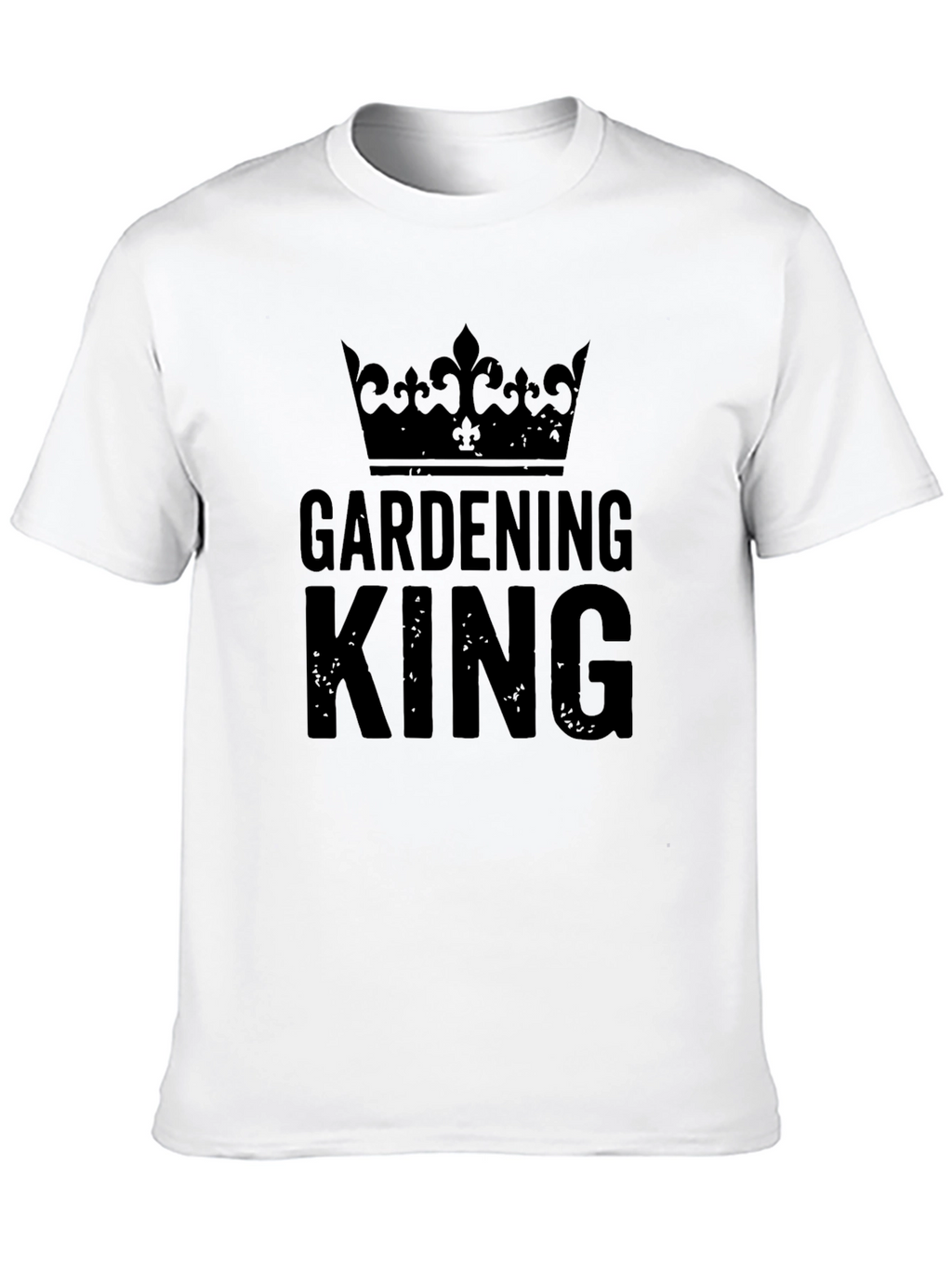 Gardening King Crown T-Shirt - Black