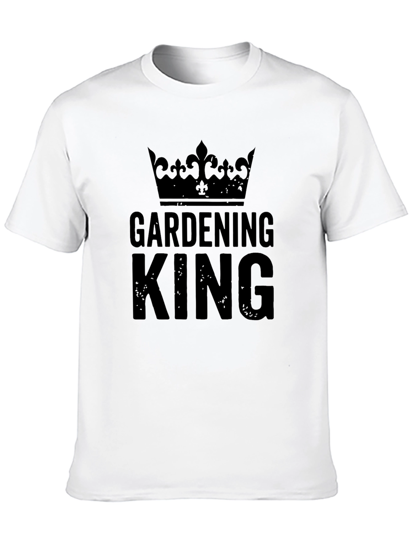 Gardening King Crown T-Shirt - Black