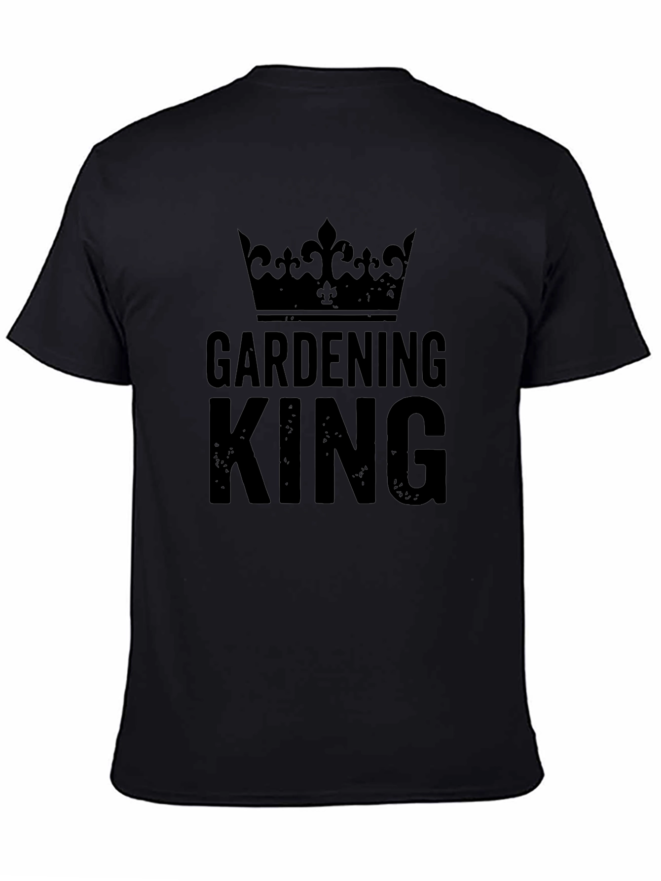 Gardening King Crown T-Shirt - Black