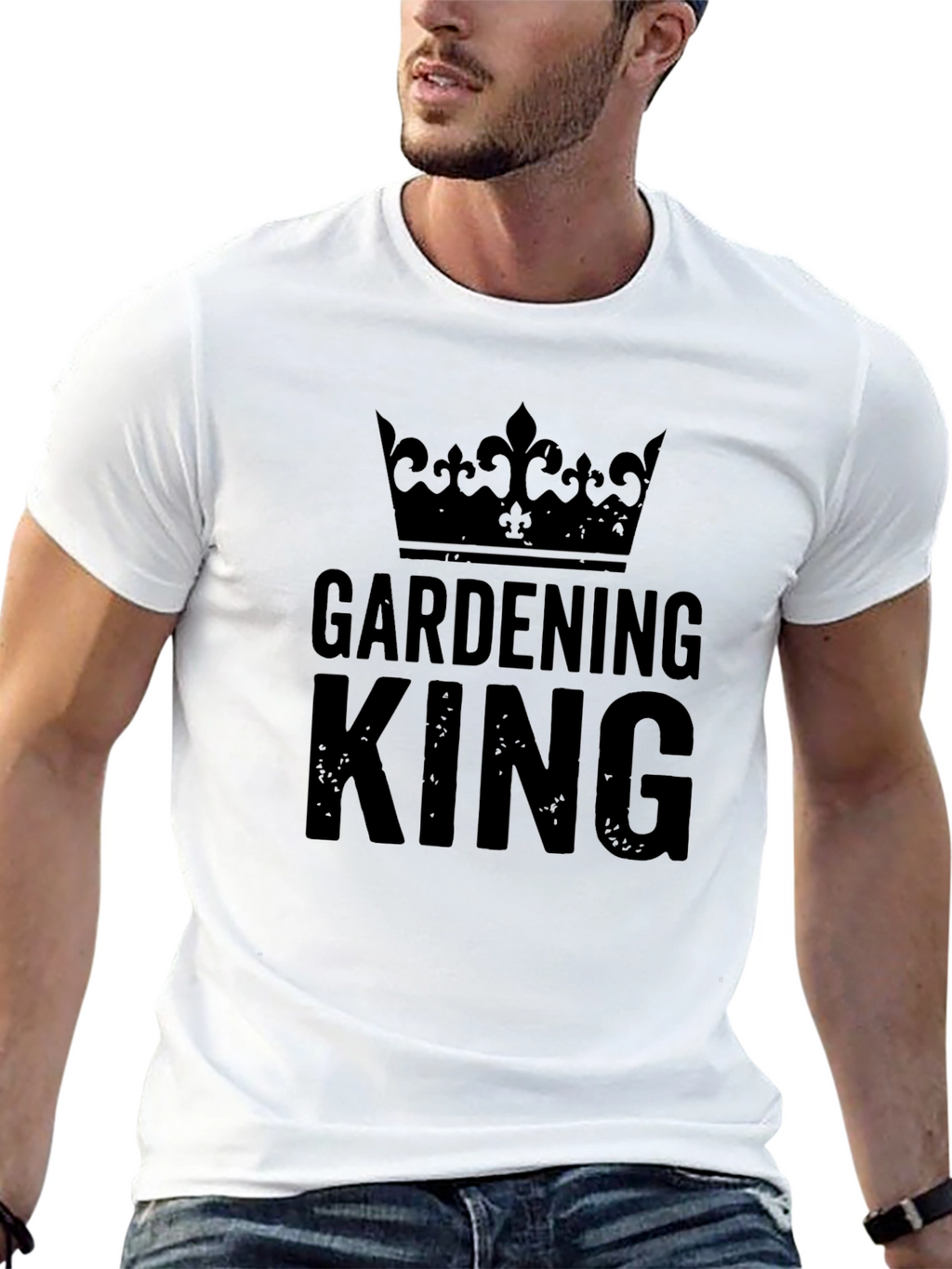 Gardening King Crown T-Shirt - Black