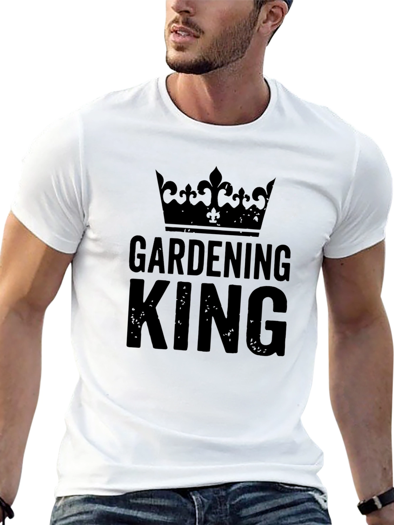 Gardening King Crown T-Shirt - Black