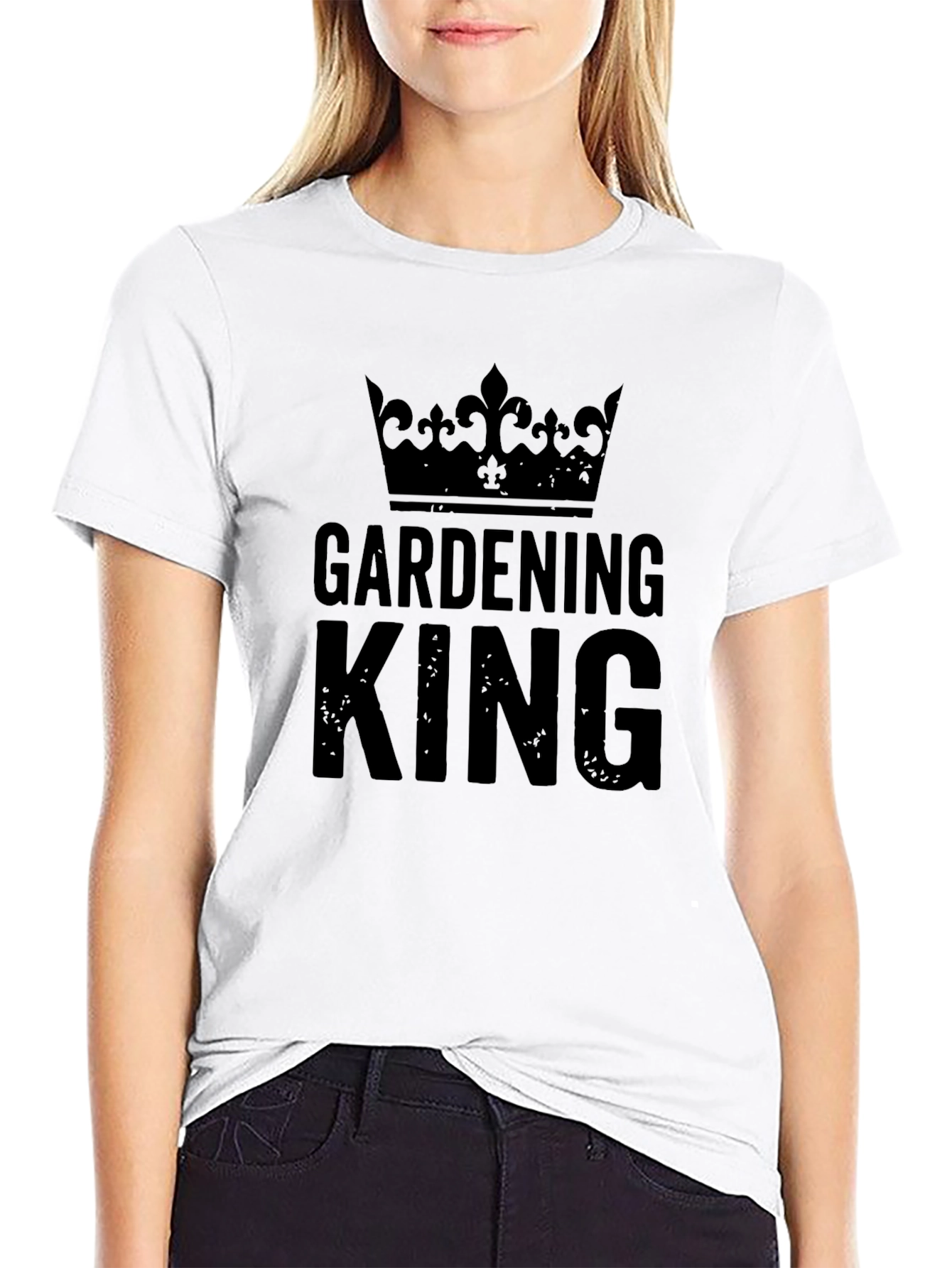 Gardening King Crown T-Shirt - Black
