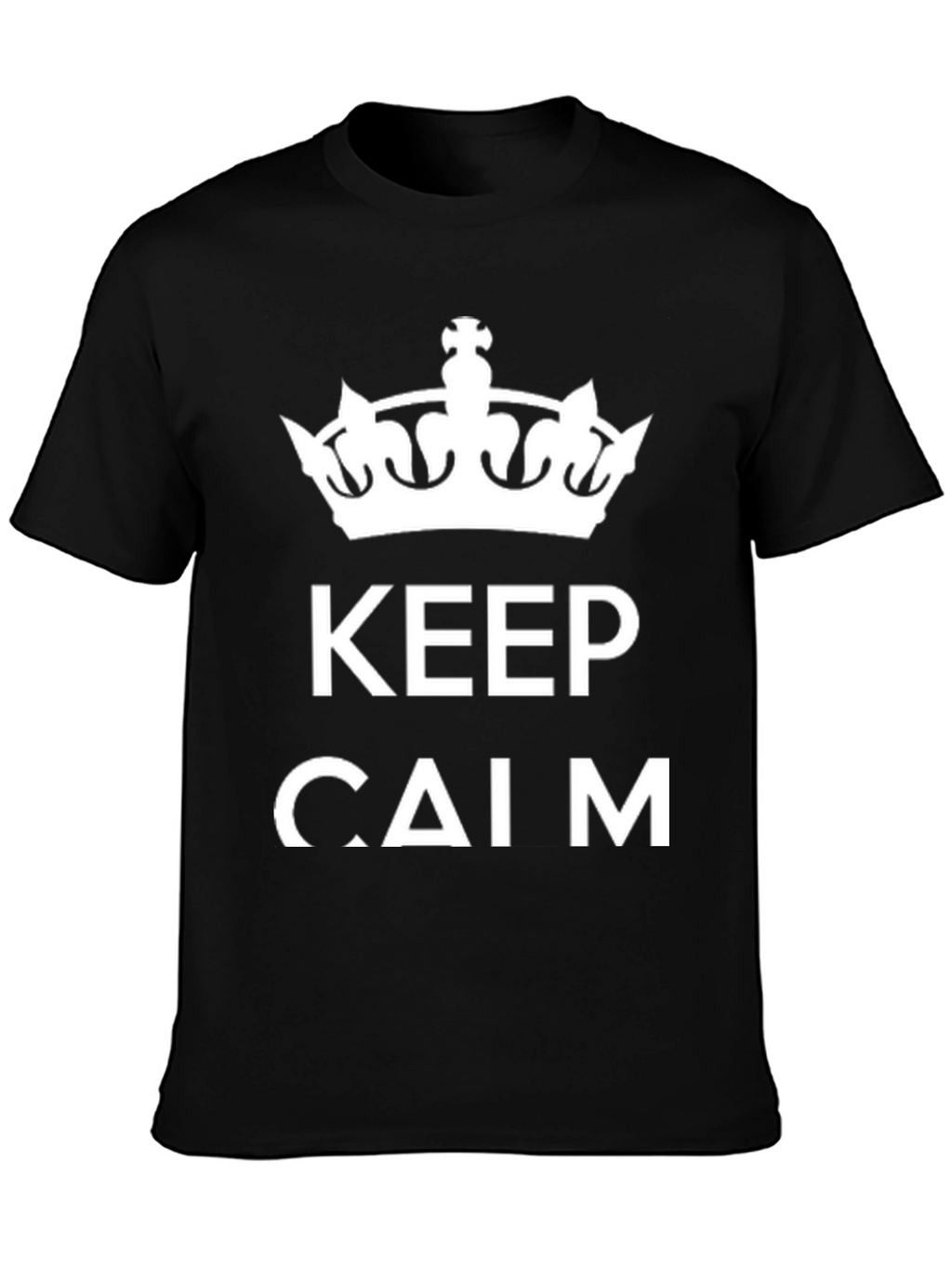 Keep Calm Graphic Tee - Mens Crew Neck T-Shirt