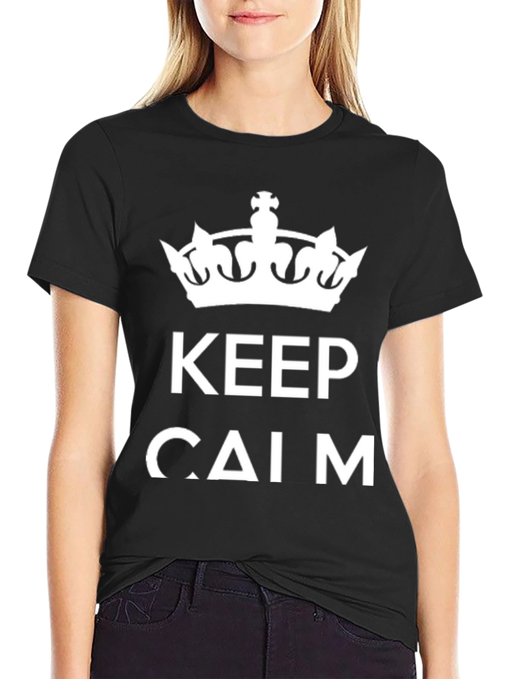 Keep Calm Graphic Tee - Mens Crew Neck T-Shirt