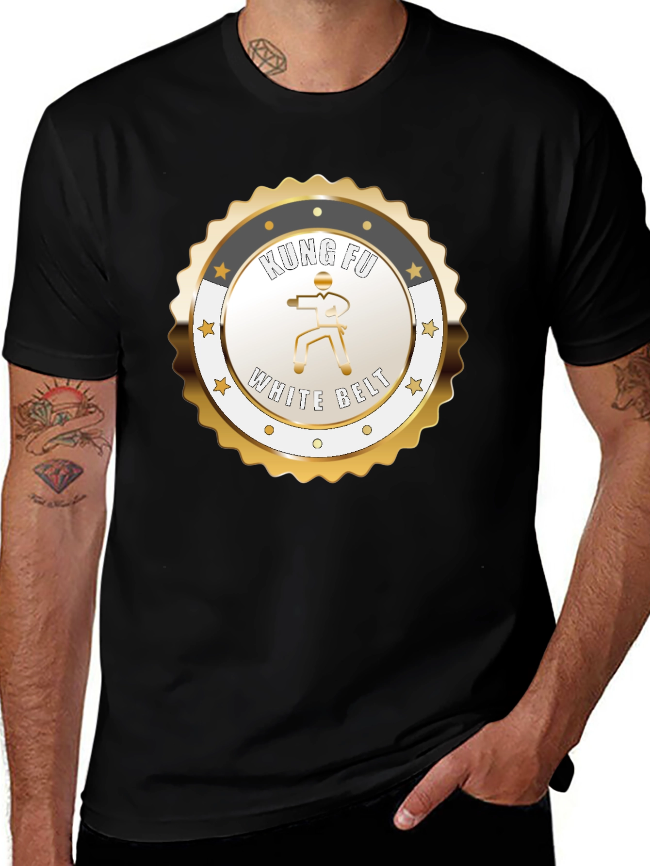 Kung Fu White Belt T-Shirt - Martial Arts Tee
