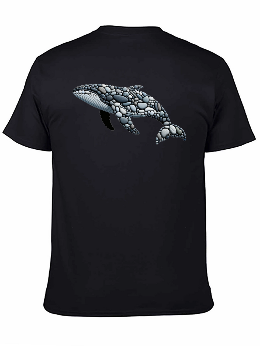 Stone Whale Graphic T-Shirt - Black