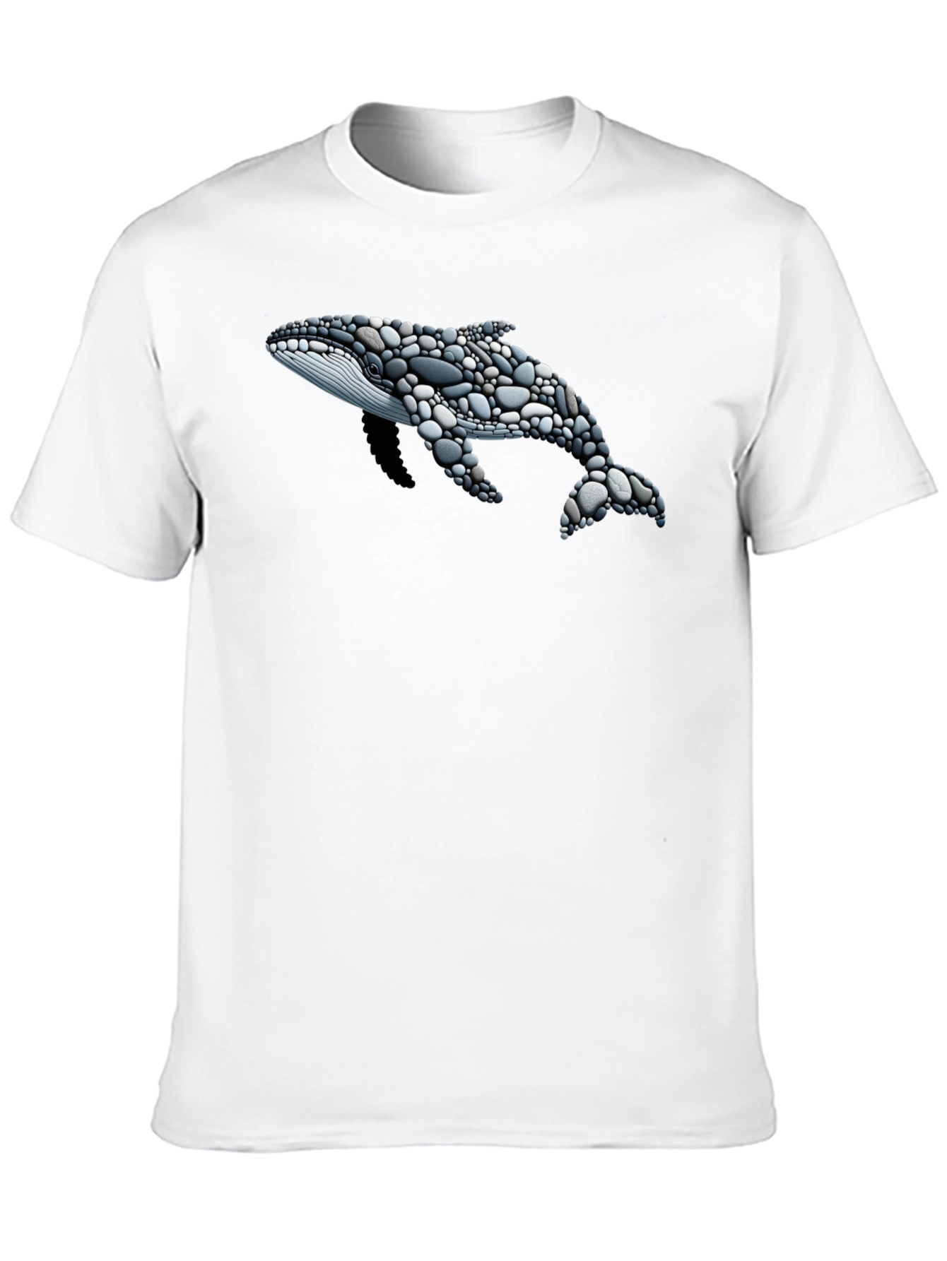 Stone Whale Graphic T-Shirt - Black