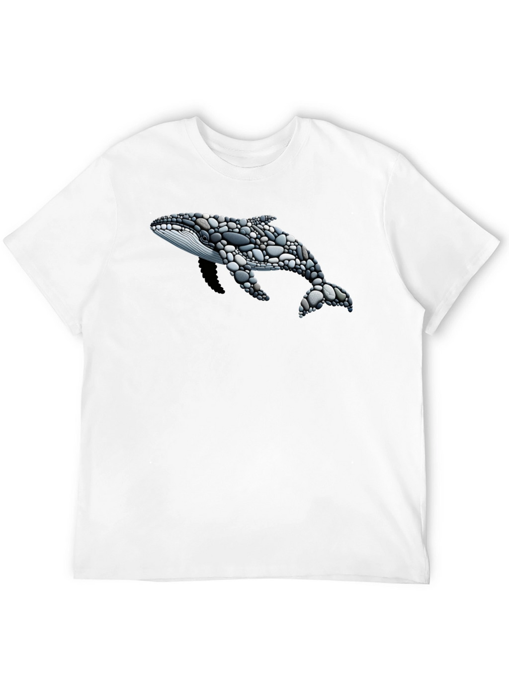Stone Whale Graphic T-Shirt - Black