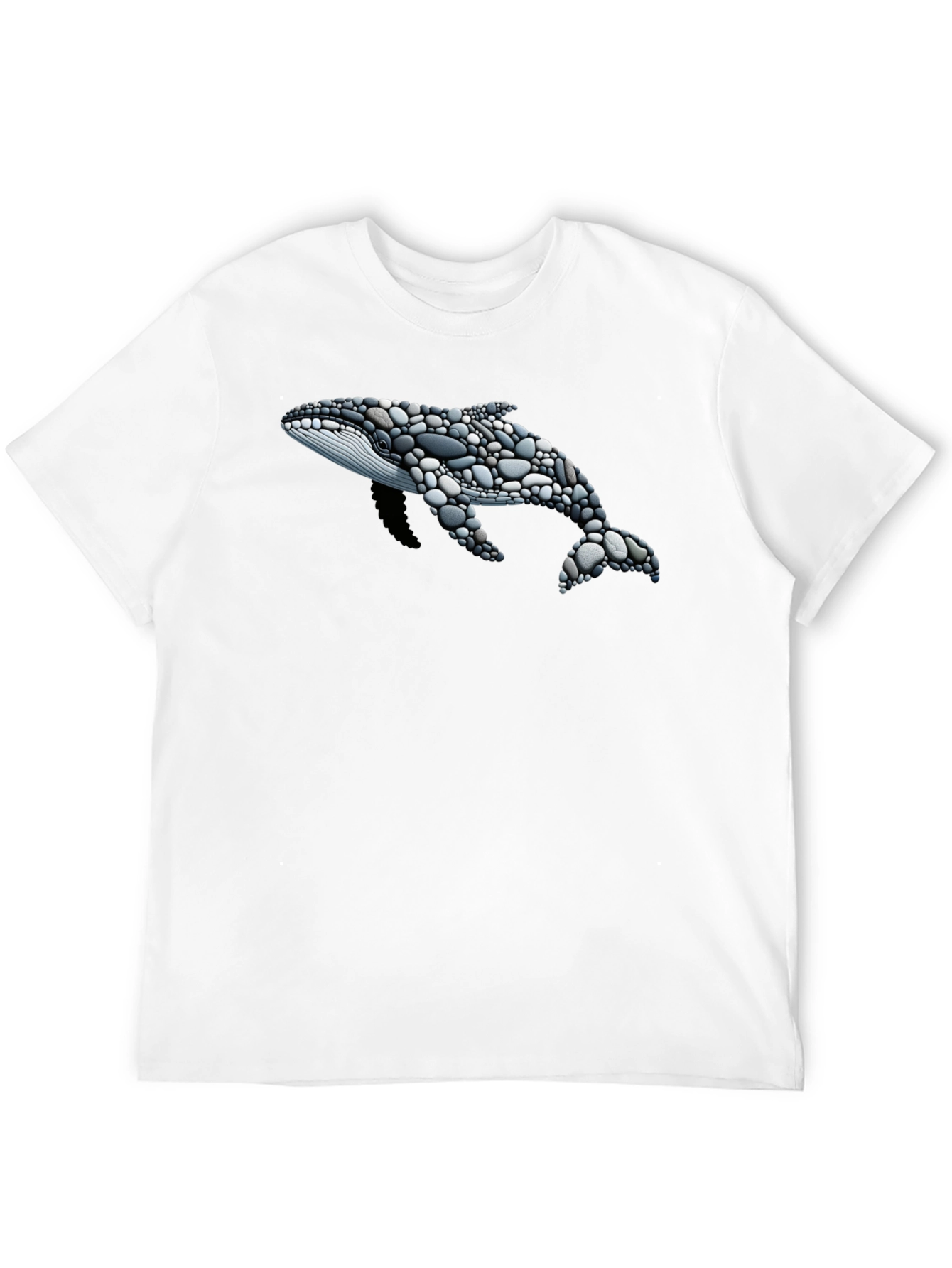 Stone Whale Graphic T-Shirt - Black
