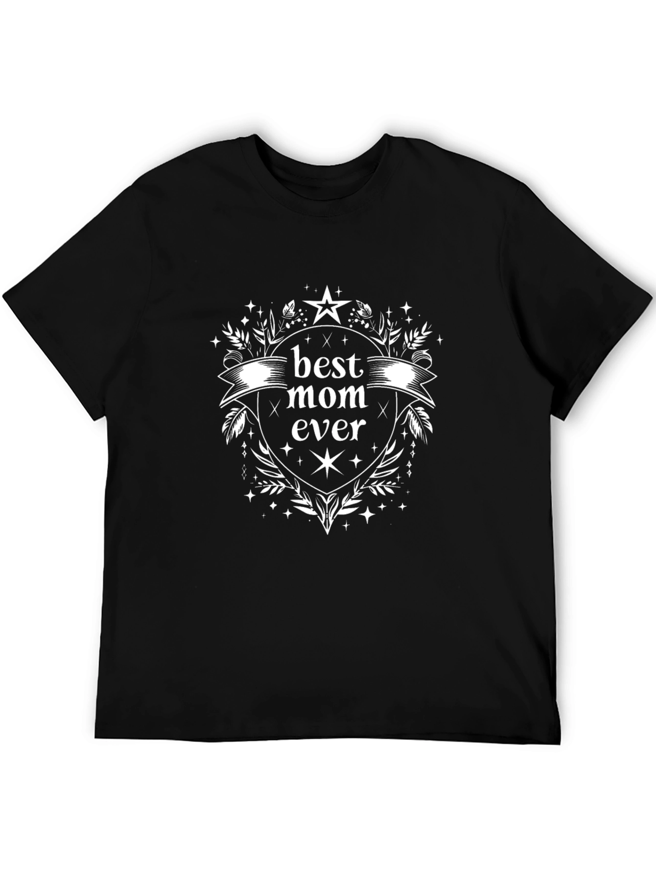 Best Mom Ever Graphic Tee - Black T-Shirt