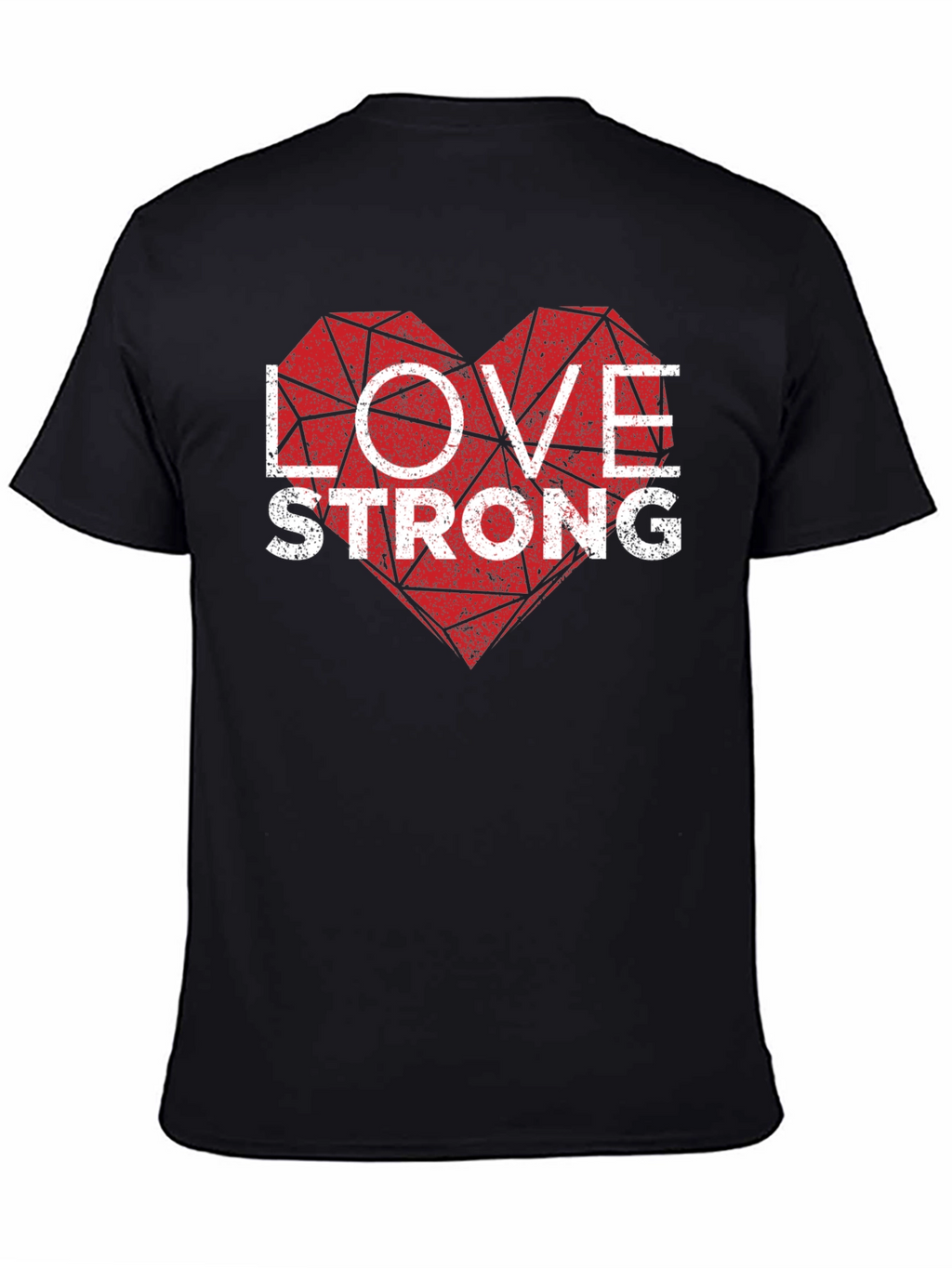 Love Strong Graphic Tee - Mens Black T-Shirt