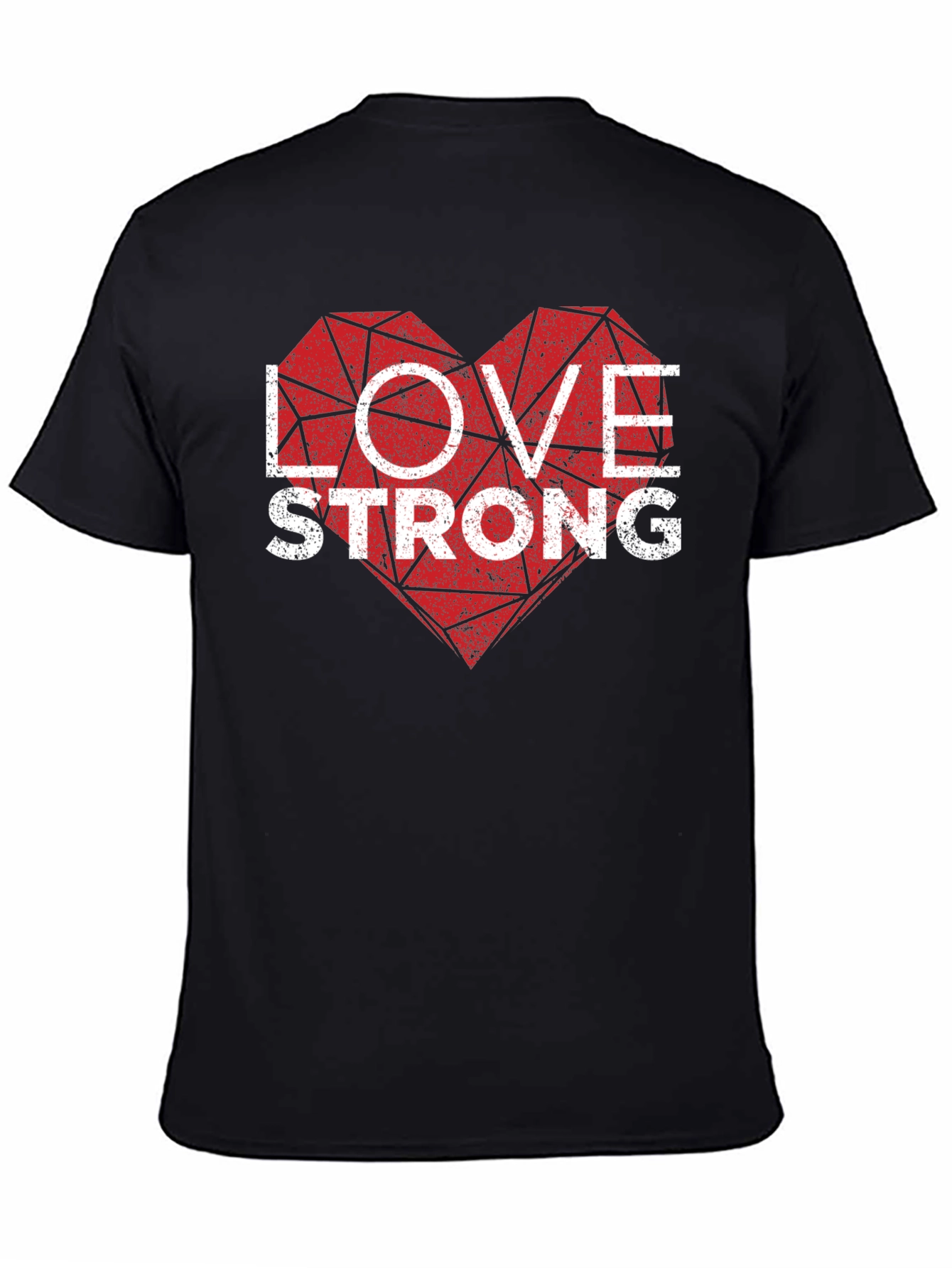Love Strong Graphic Tee - Mens Black T-Shirt