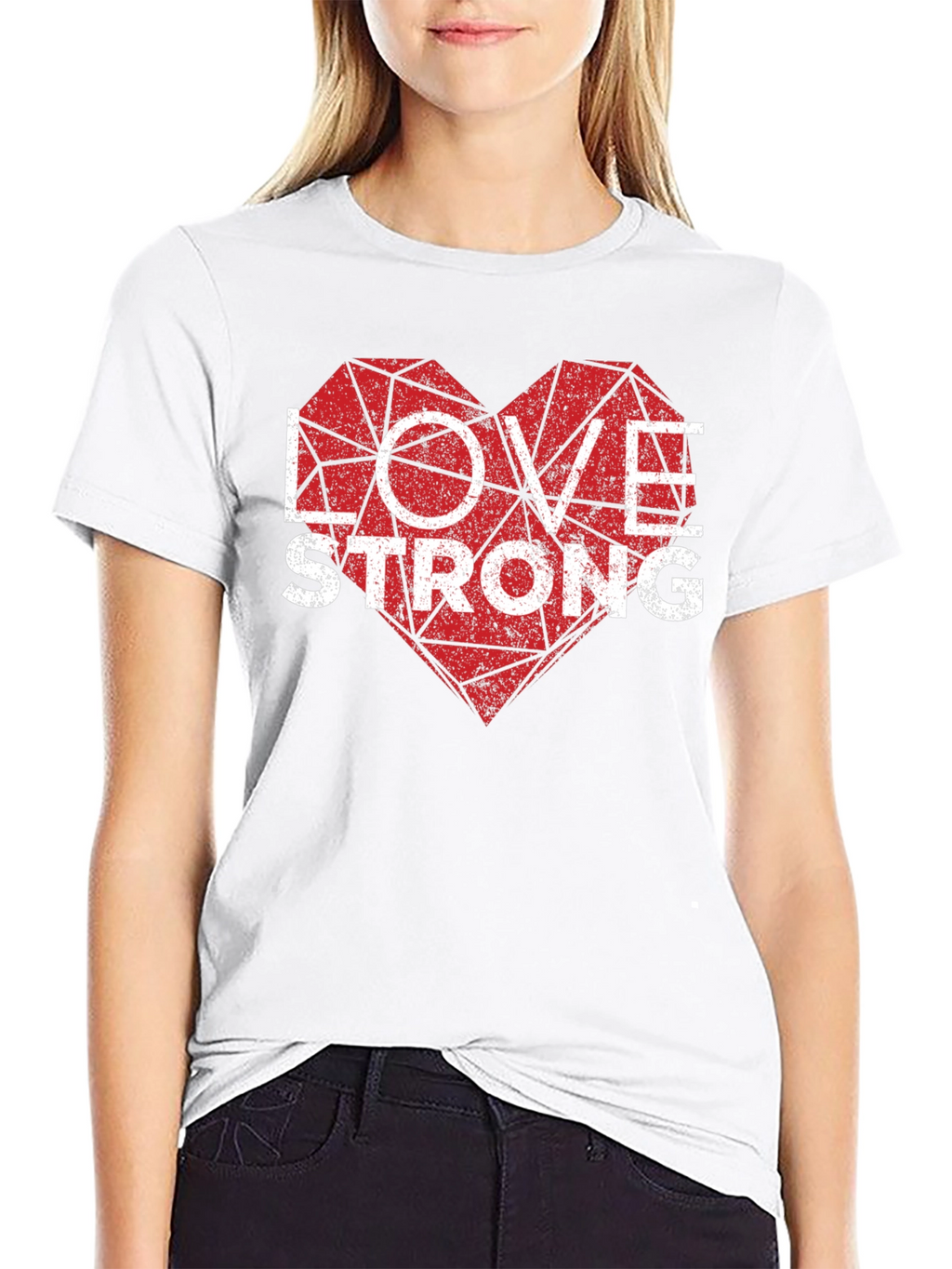 Love Strong Graphic Tee - Mens Black T-Shirt