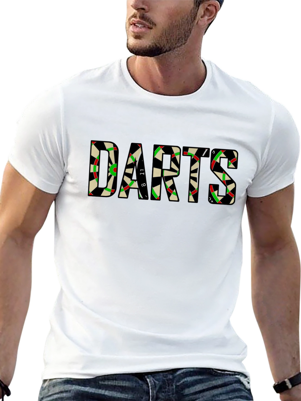 Darts Graphic Tee - Unique Dartboard Design