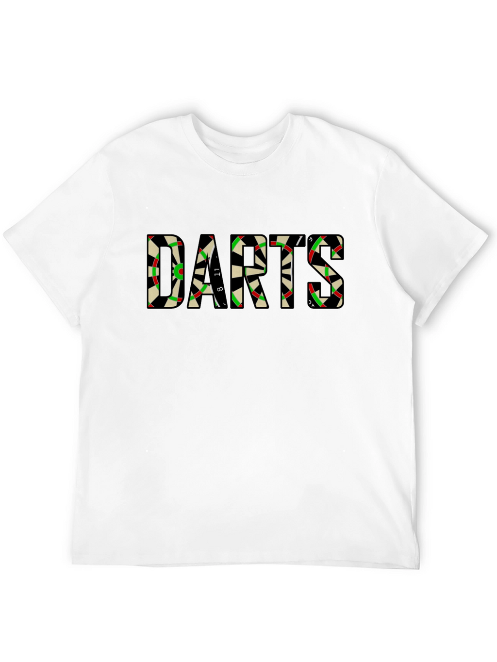 Darts Graphic Tee - Unique Dartboard Design