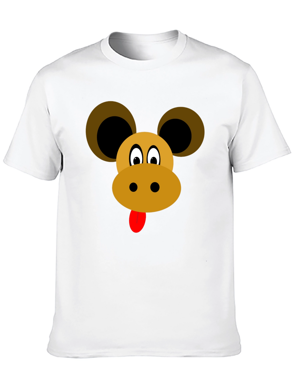 Cartoon Animal Face Graphic Tee