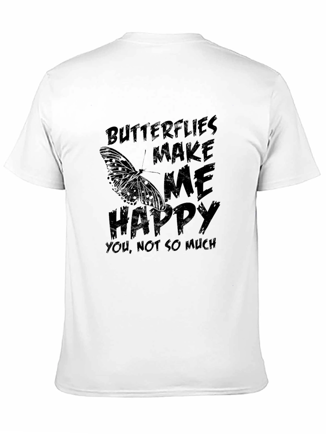 Butterfly Graphic Tee - Butterflies Make Me Happy