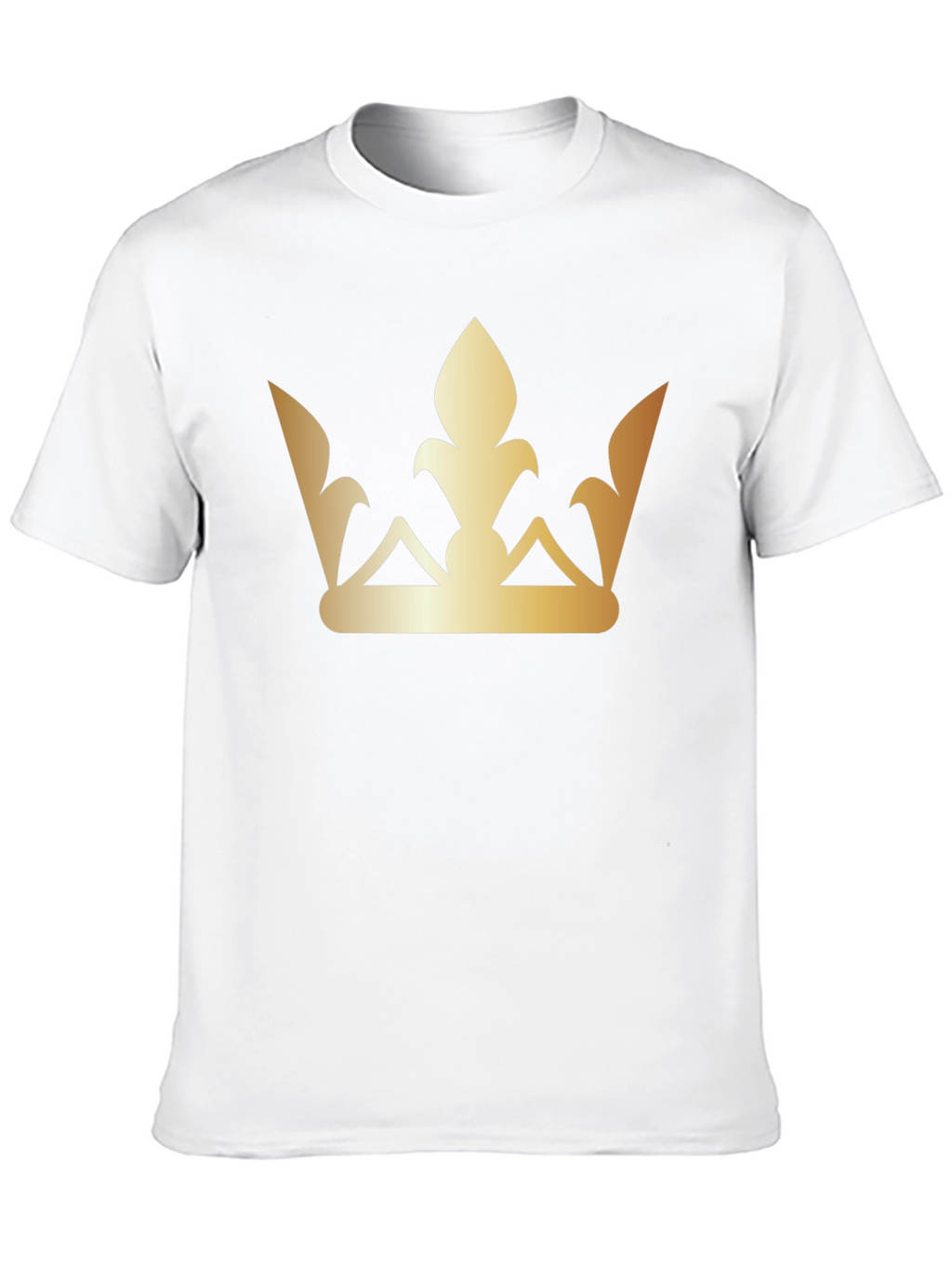 Golden Crown Graphic Tee - Stylish Black T-Shirt