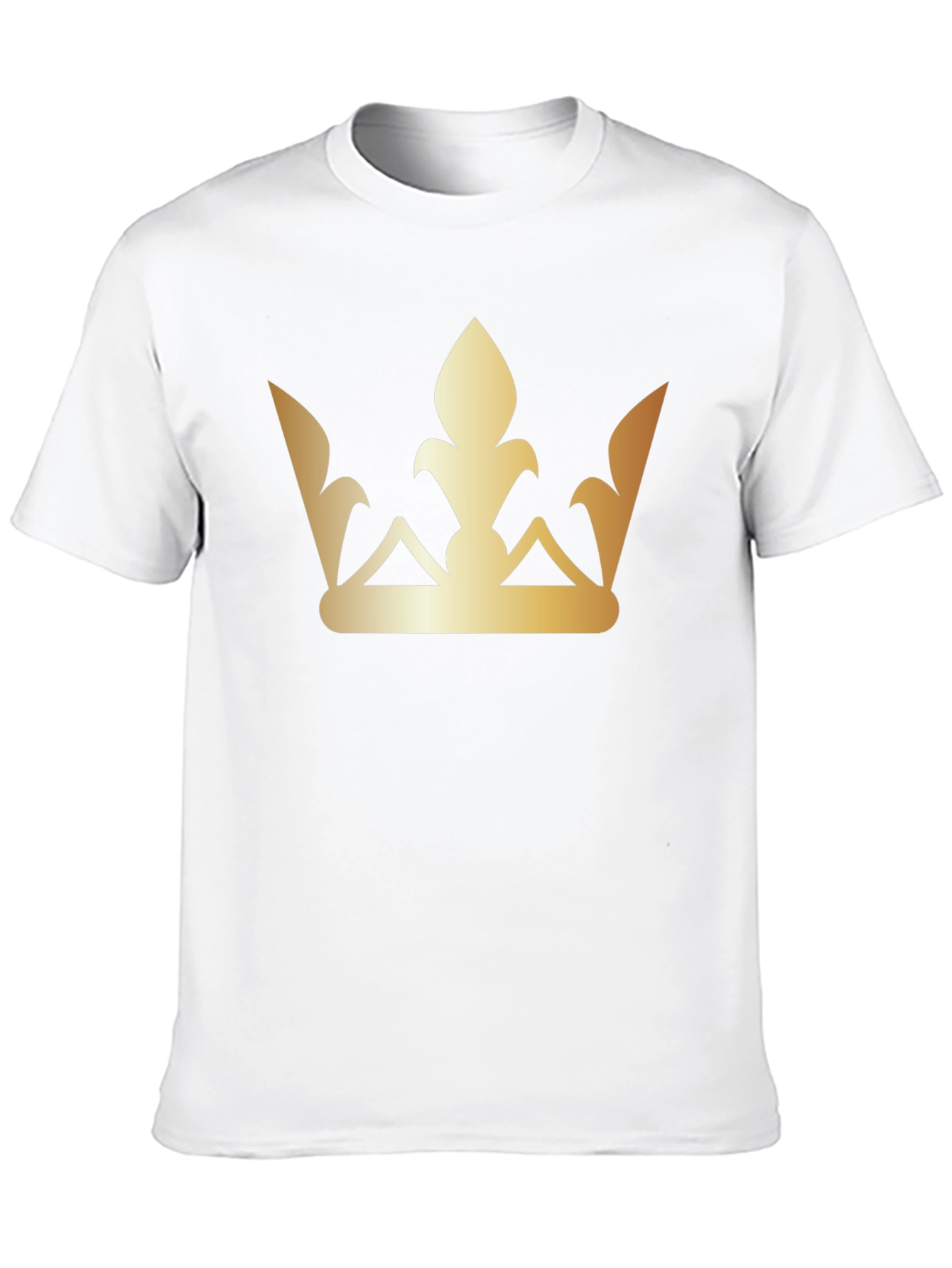 Golden Crown Graphic Tee - Stylish Black T-Shirt