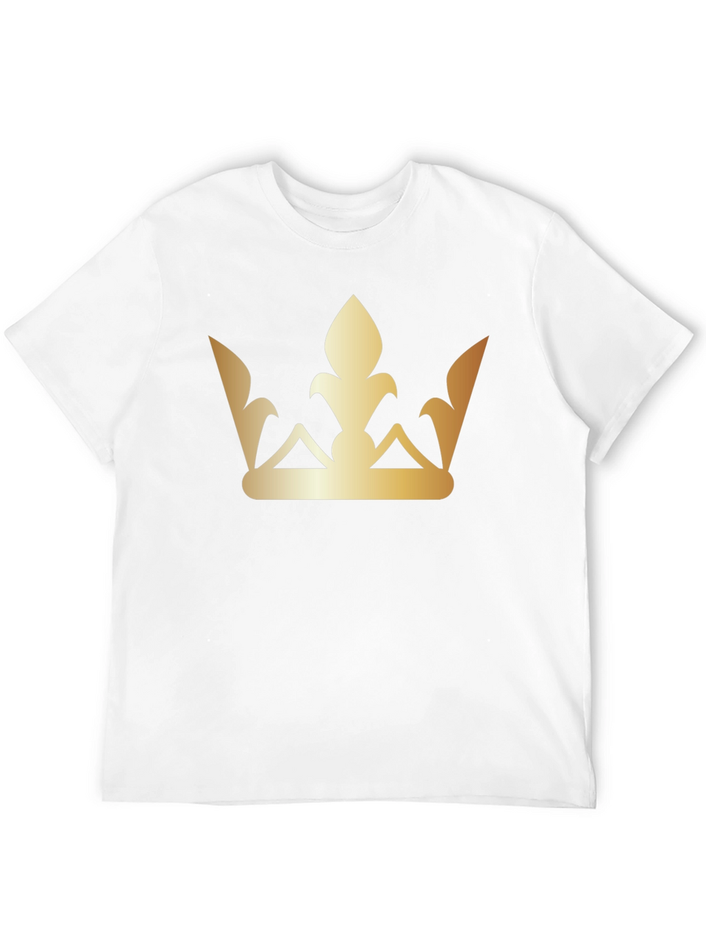Golden Crown Graphic Tee - Stylish Black T-Shirt