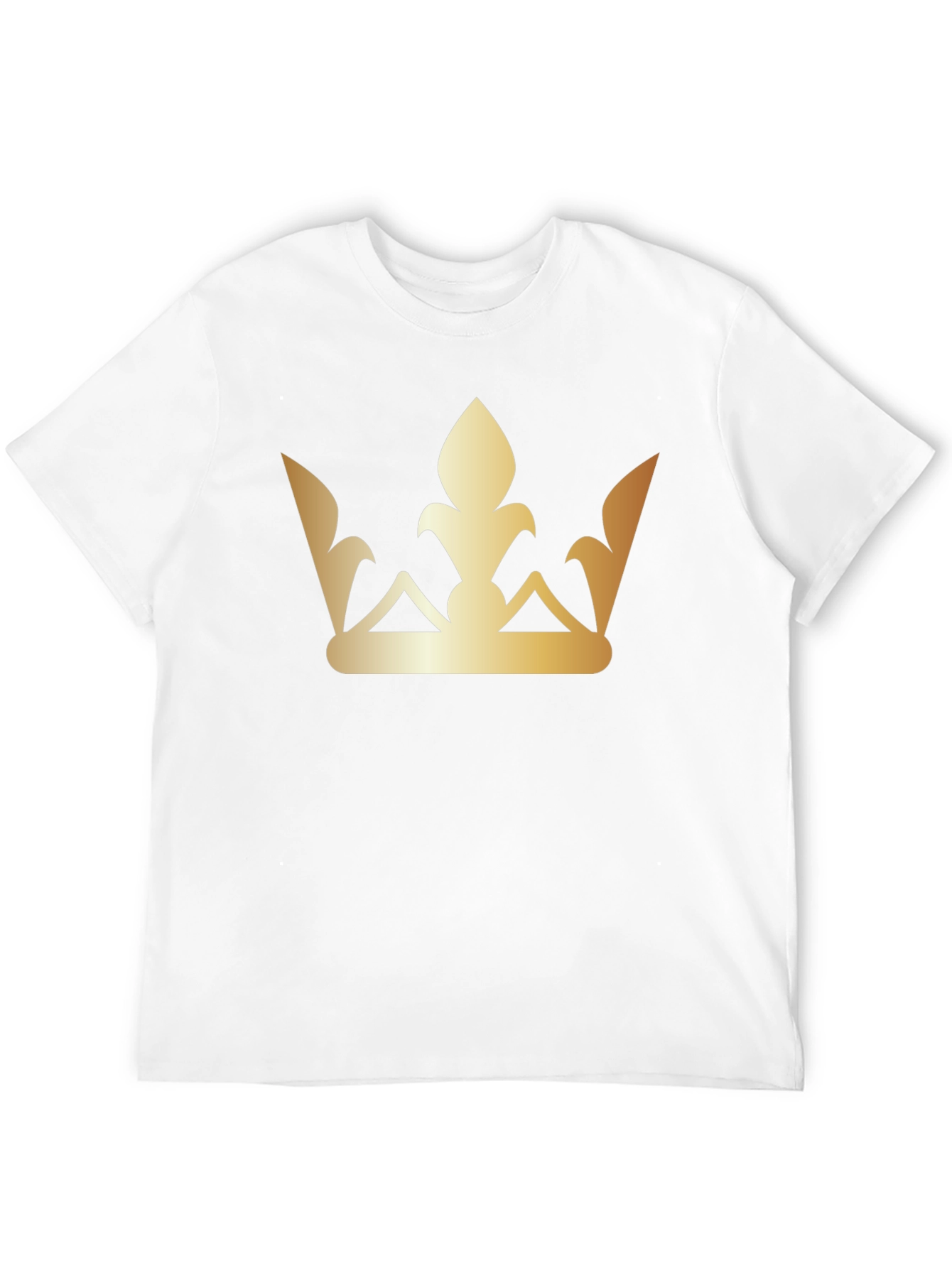 Golden Crown Graphic Tee - Stylish Black T-Shirt