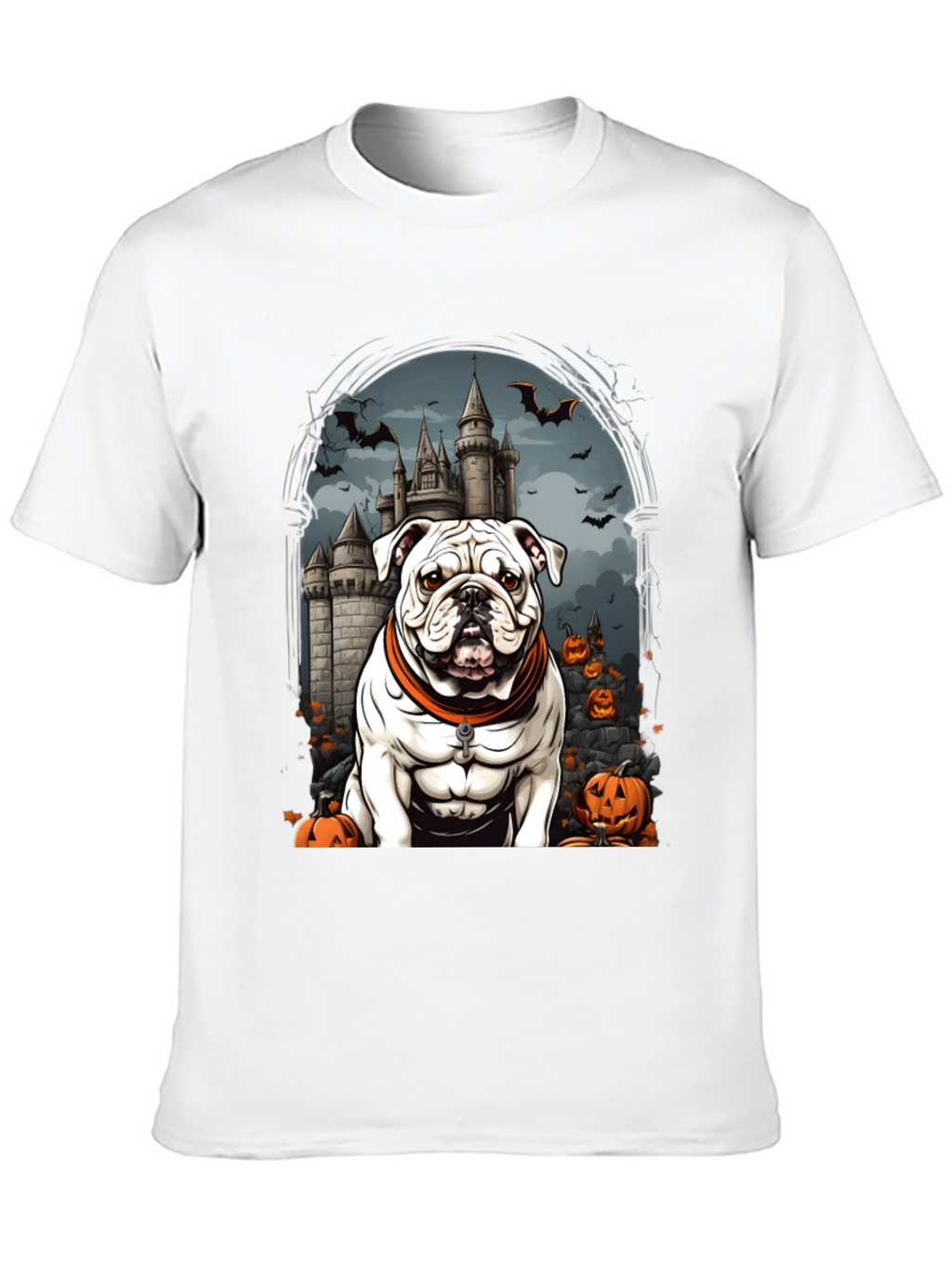 Halloween Bulldog T-Shirt - Spooky Season Tee