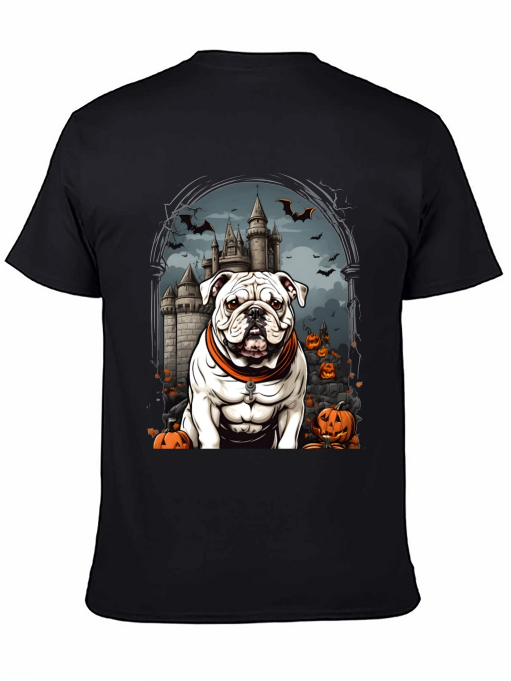 Halloween Bulldog T-Shirt - Spooky Season Tee