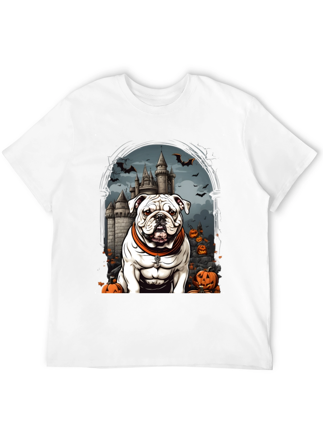 Halloween Bulldog T-Shirt - Spooky Season Tee