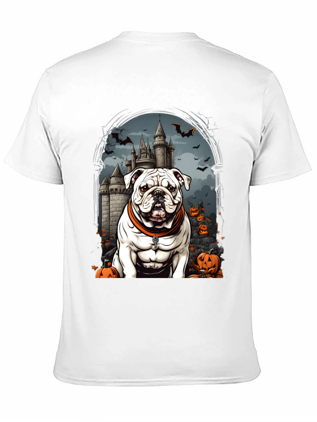Halloween Bulldog T-Shirt - Spooky Season Tee