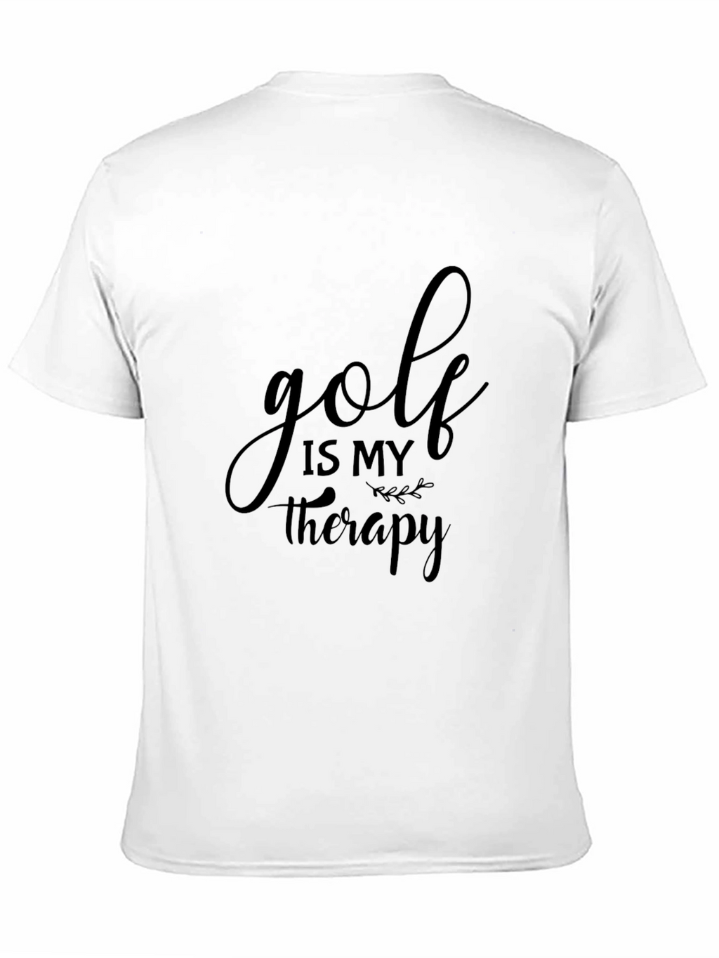 Golf is My Therapy Tee - Black Graphic T-Shirt