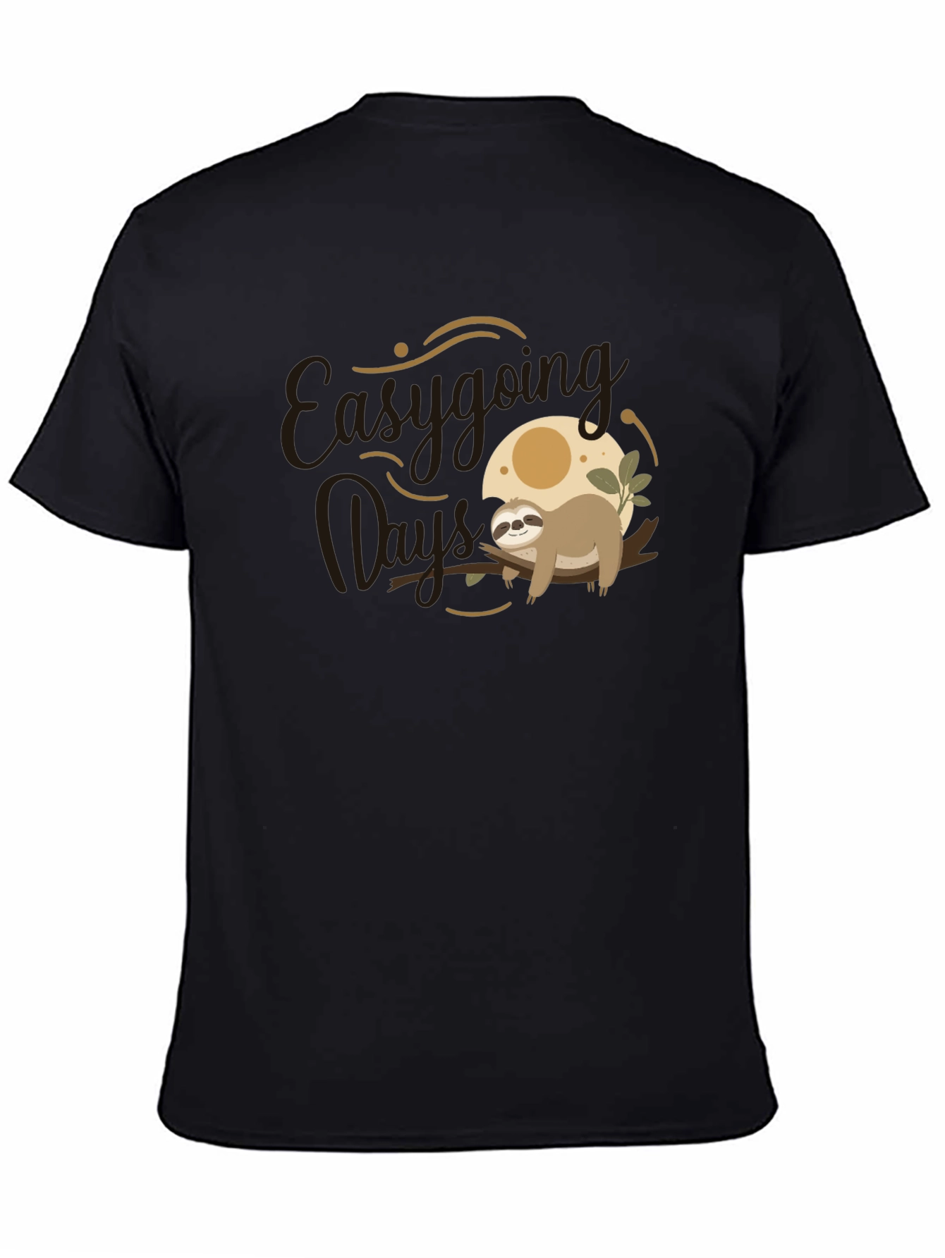 Easygoing Days Sloth Graphic T-Shirt
