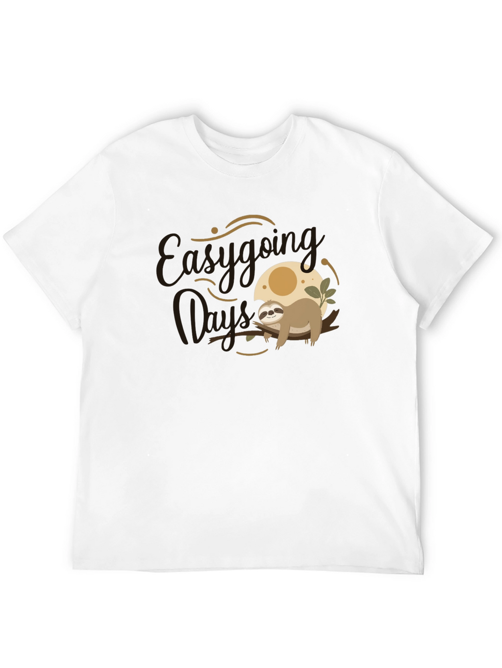 Easygoing Days Sloth Graphic T-Shirt