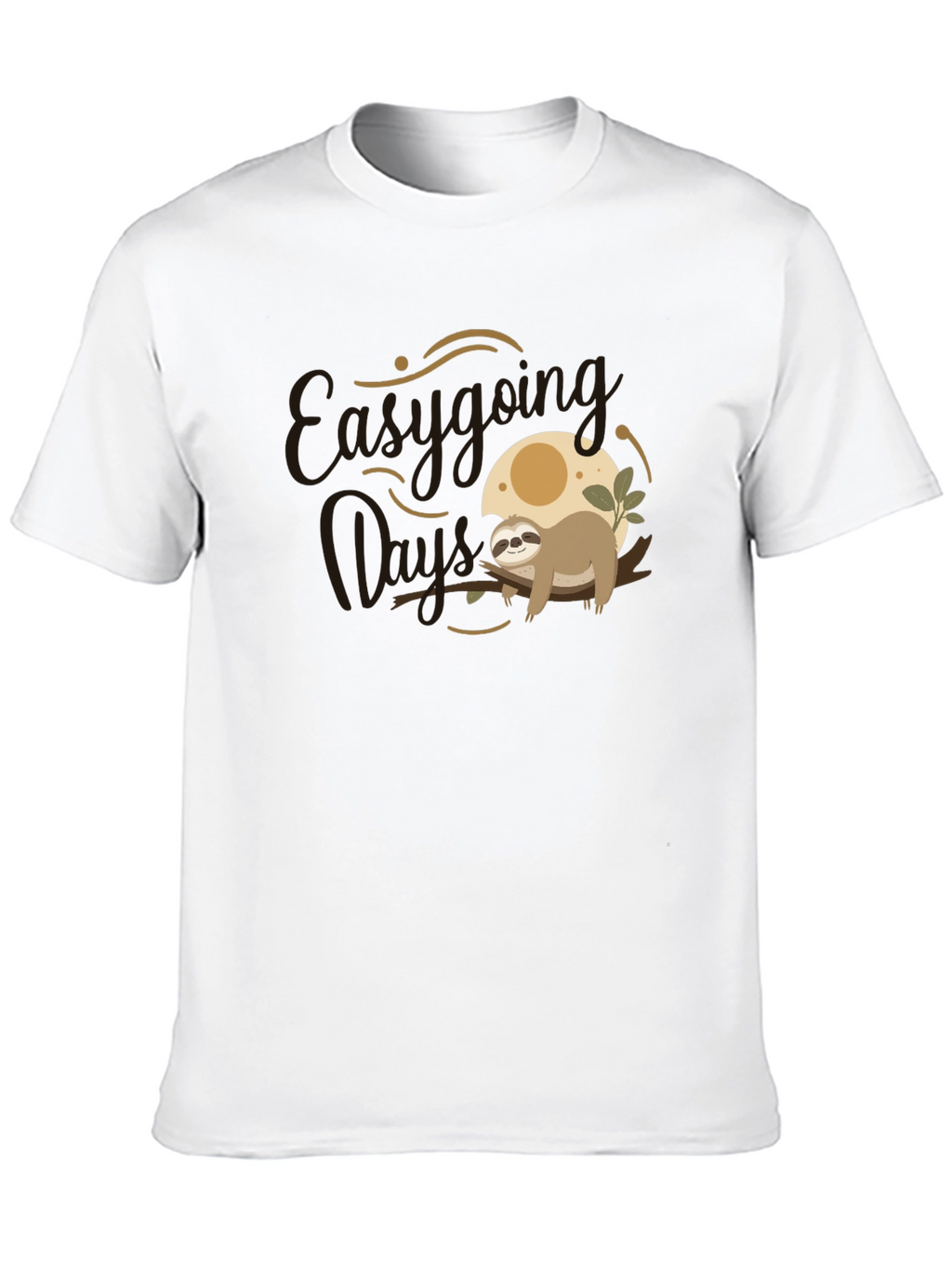 Easygoing Days Sloth Graphic T-Shirt
