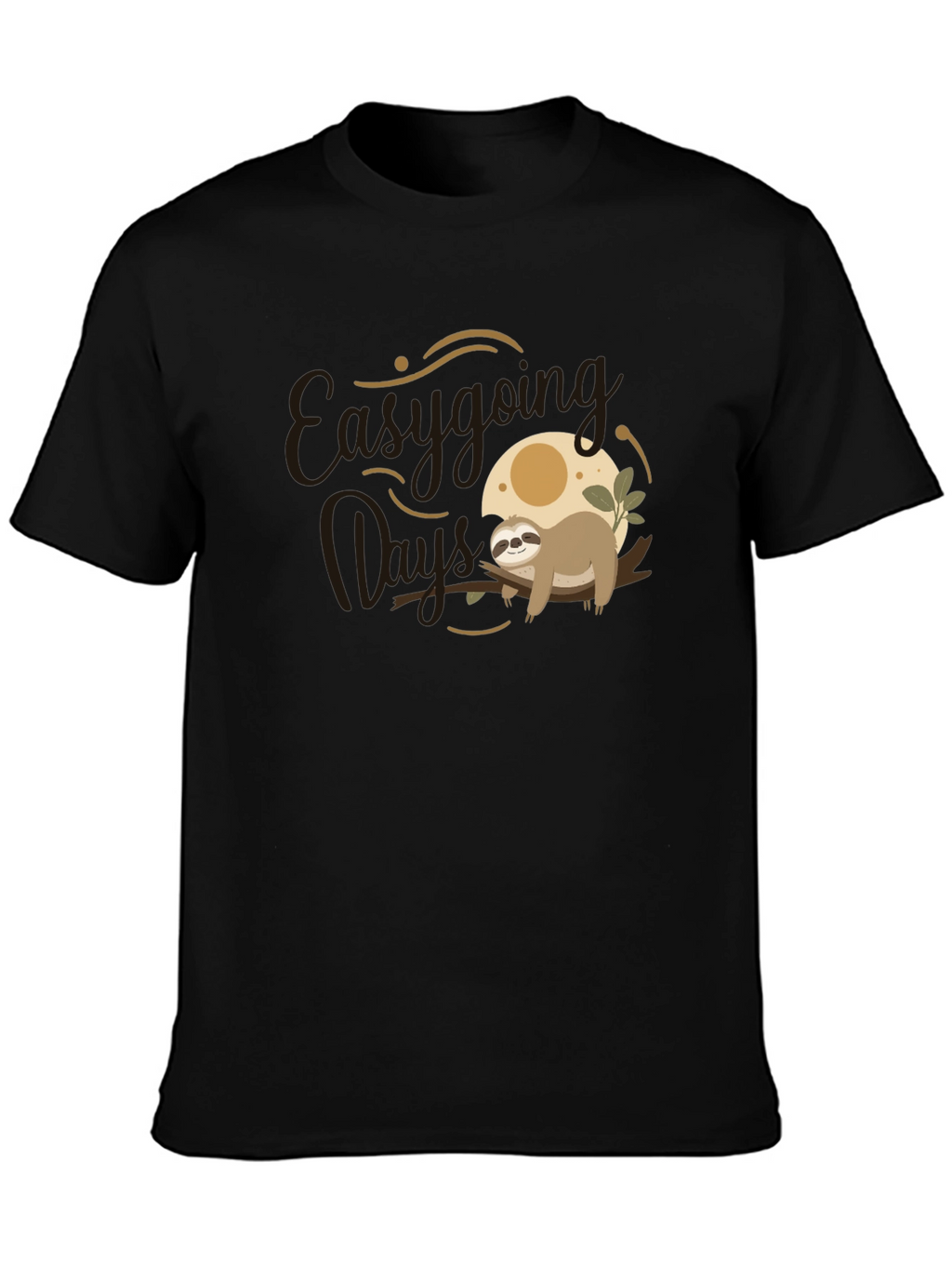 Easygoing Days Sloth Graphic T-Shirt