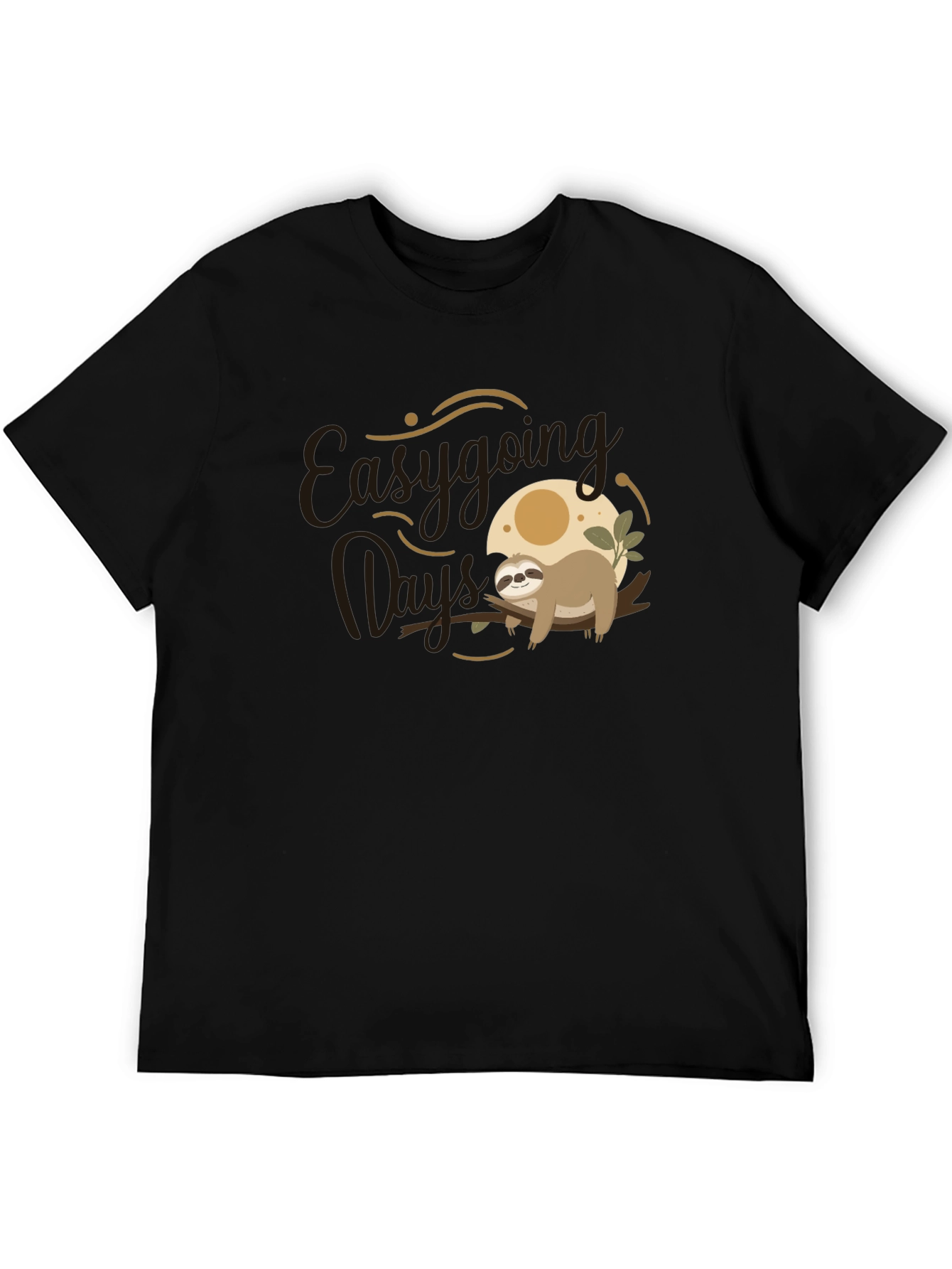 Easygoing Days Sloth Graphic T-Shirt