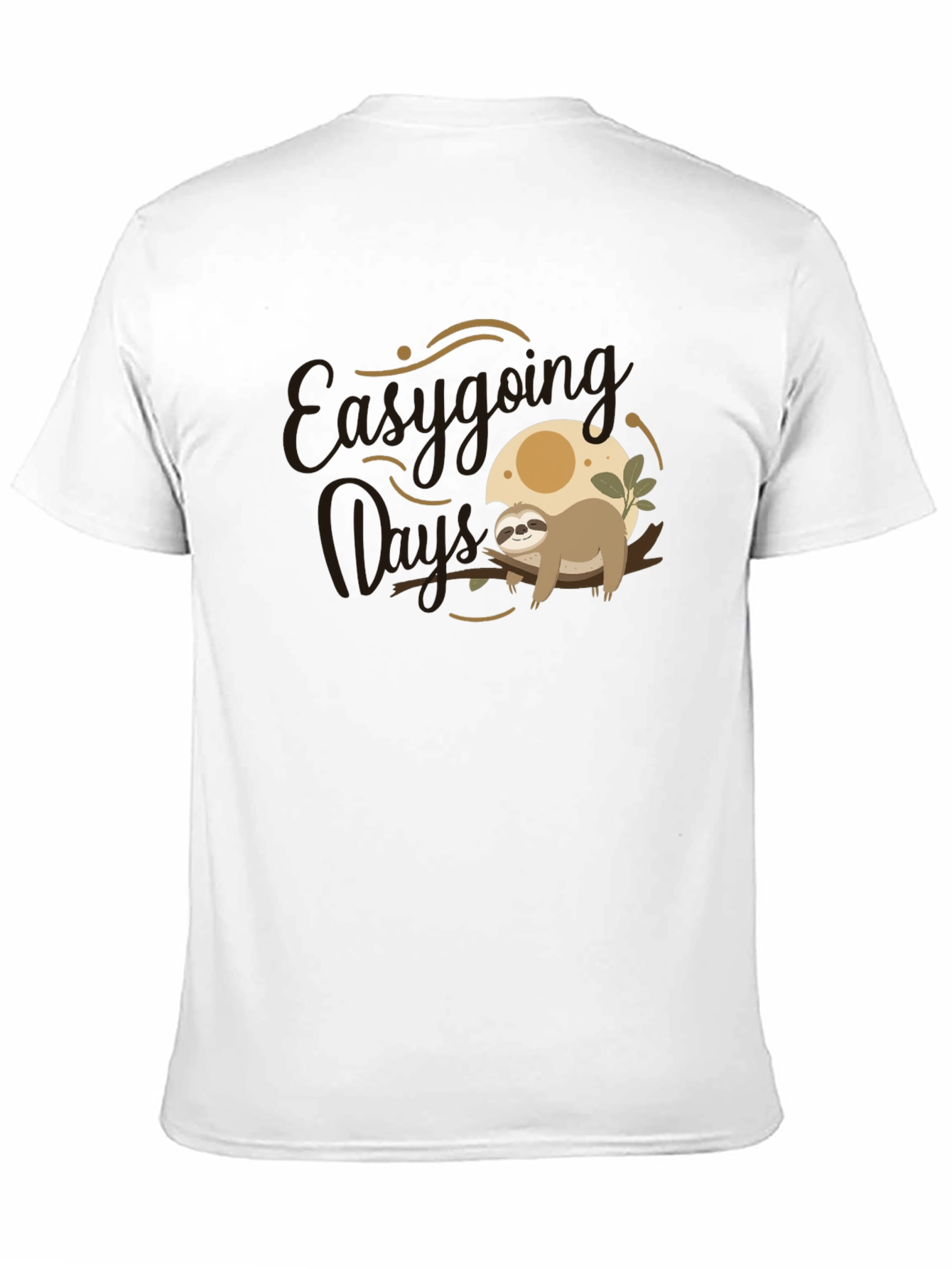 Easygoing Days Sloth Graphic T-Shirt