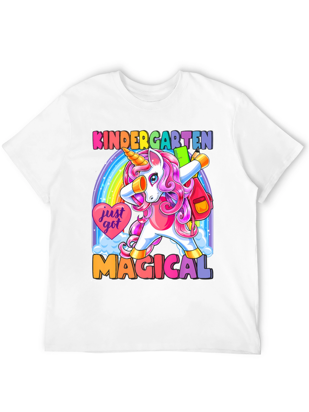 Kindergarten Unicorn Dabbing T-Shirt