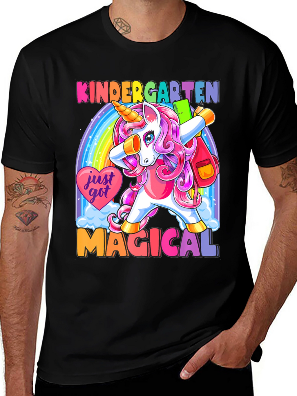 Kindergarten Unicorn Dabbing T-Shirt