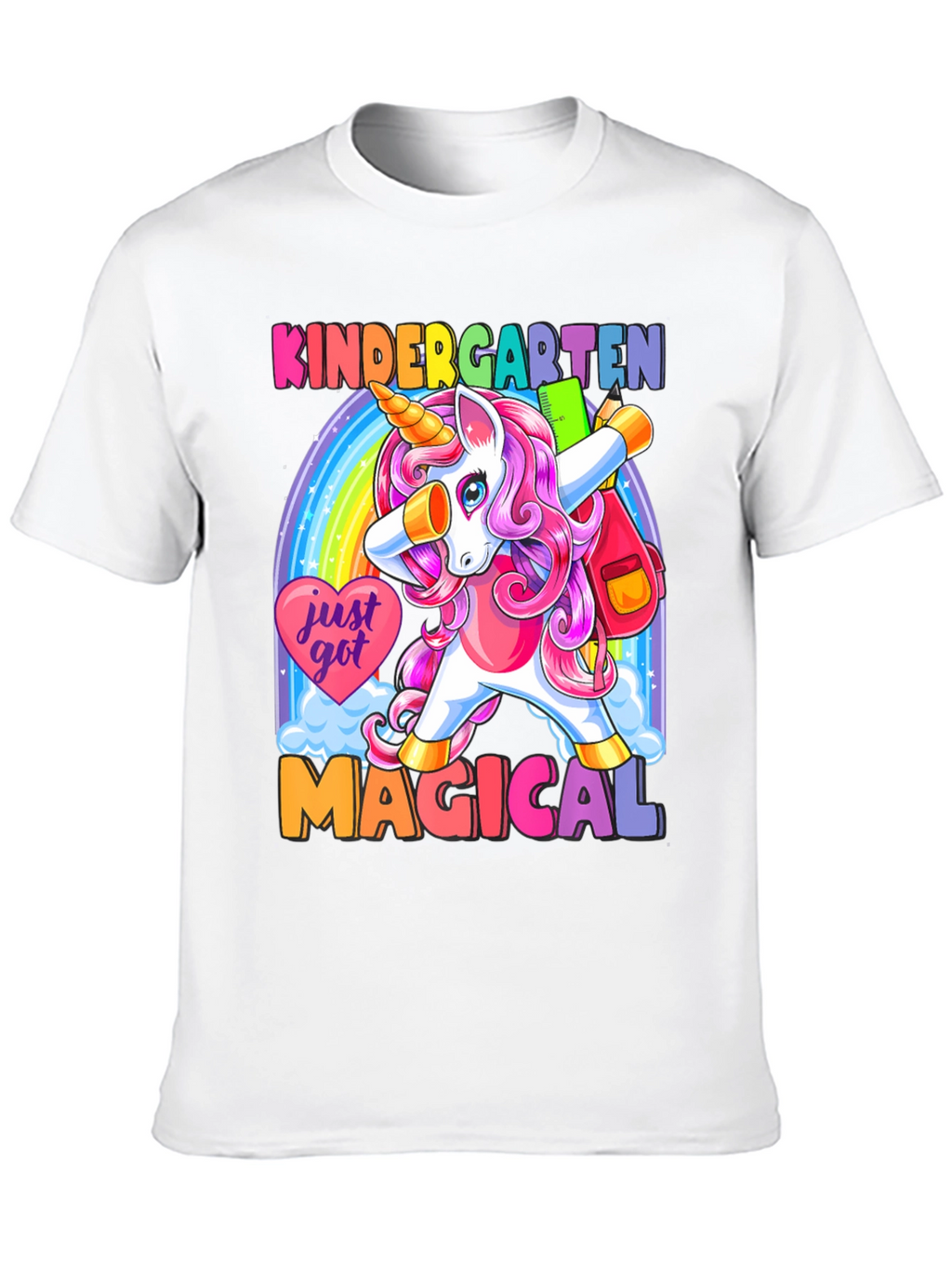 Kindergarten Unicorn Dabbing T-Shirt