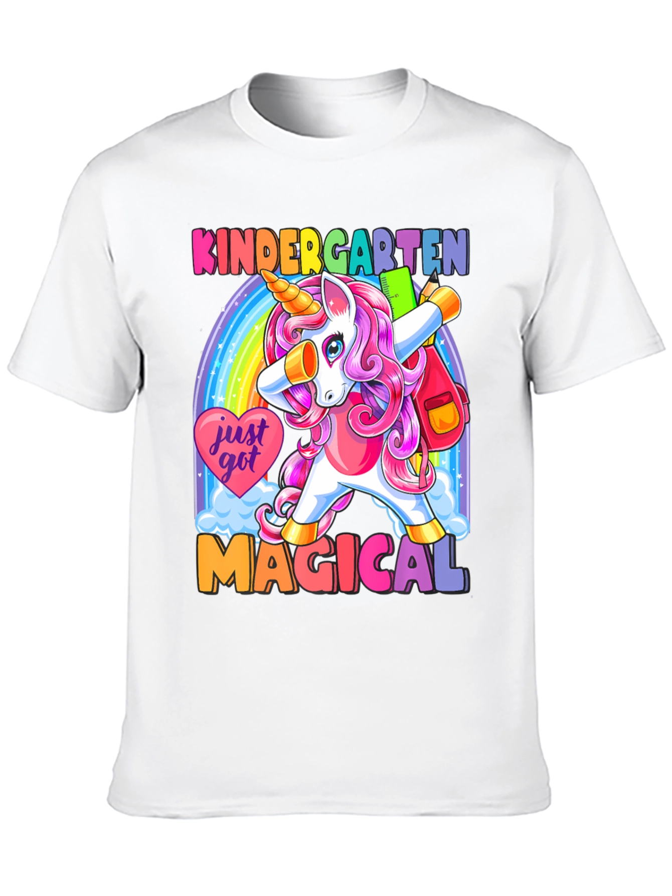 Kindergarten Unicorn Dabbing T-Shirt