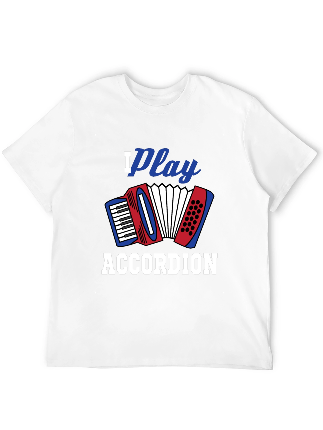 I Play Accordion Black T-Shirt