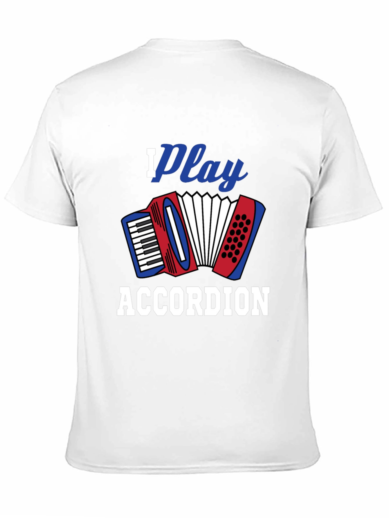 I Play Accordion Black T-Shirt